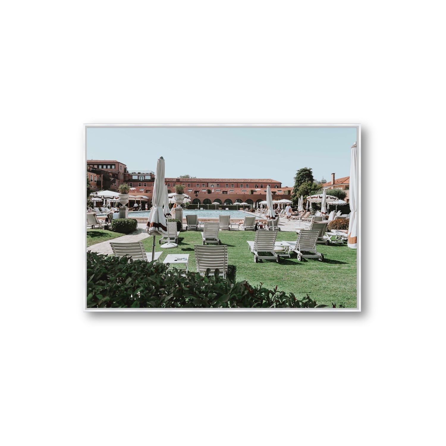 Arrigo Venice Italian wall art Extra Large fine art canvas in white float frame