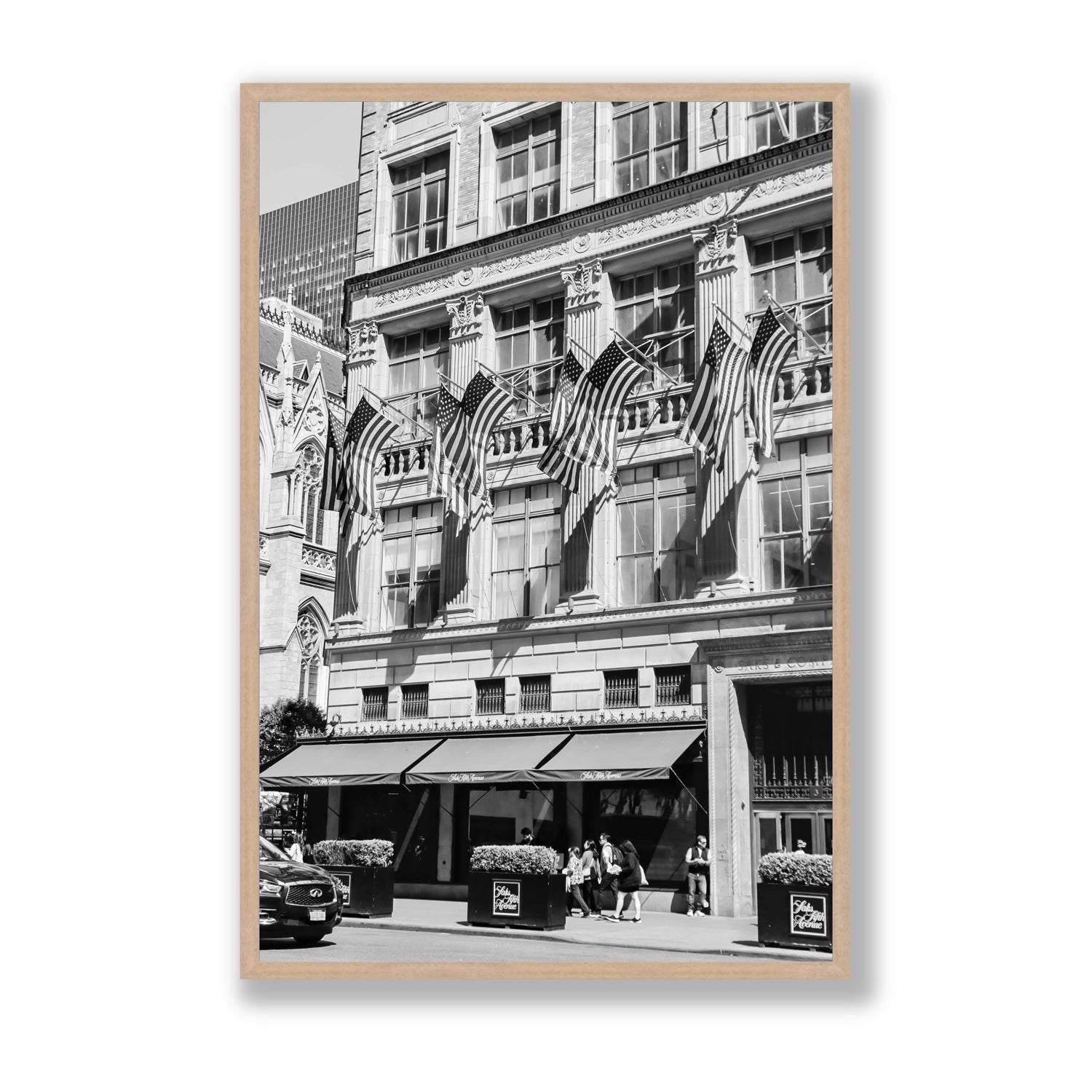 Luxury On Fifth fine art print, New York, United States, Statement, Natural Oak Frame · Full Bleed, Fine Art Print