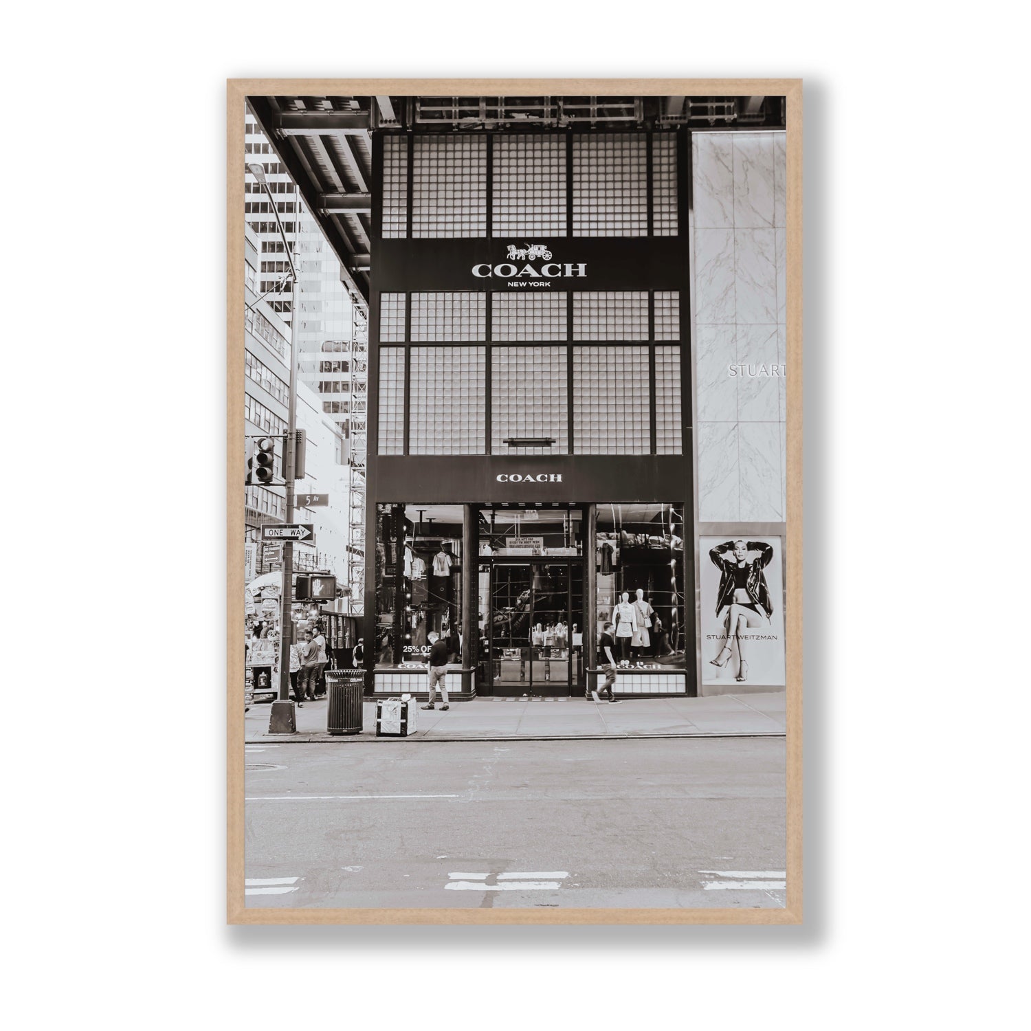 Coach Uptown fine art print, New York, United States, Statement, Natural Oak Frame · Full Bleed, Fine Art Print
