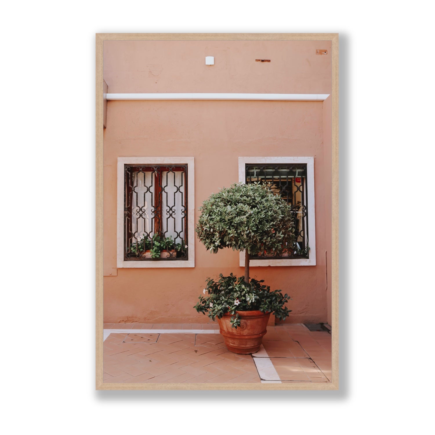Semplicemente Bello Venice Italian wall art Statement full-bleed fine art print in natural oak frame