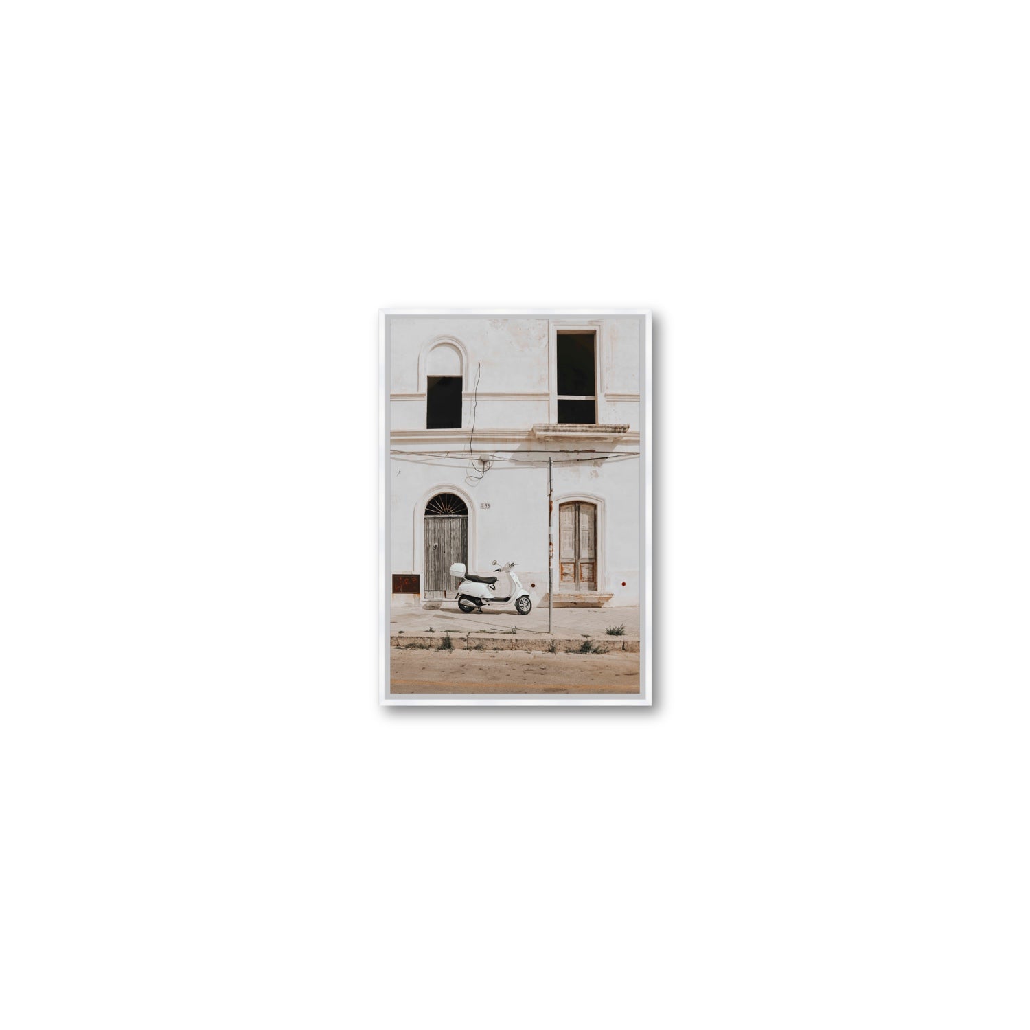 Radiant Ride fine art print, Puglia, Italy, Small, White Float Frame, Fine Art Canvas