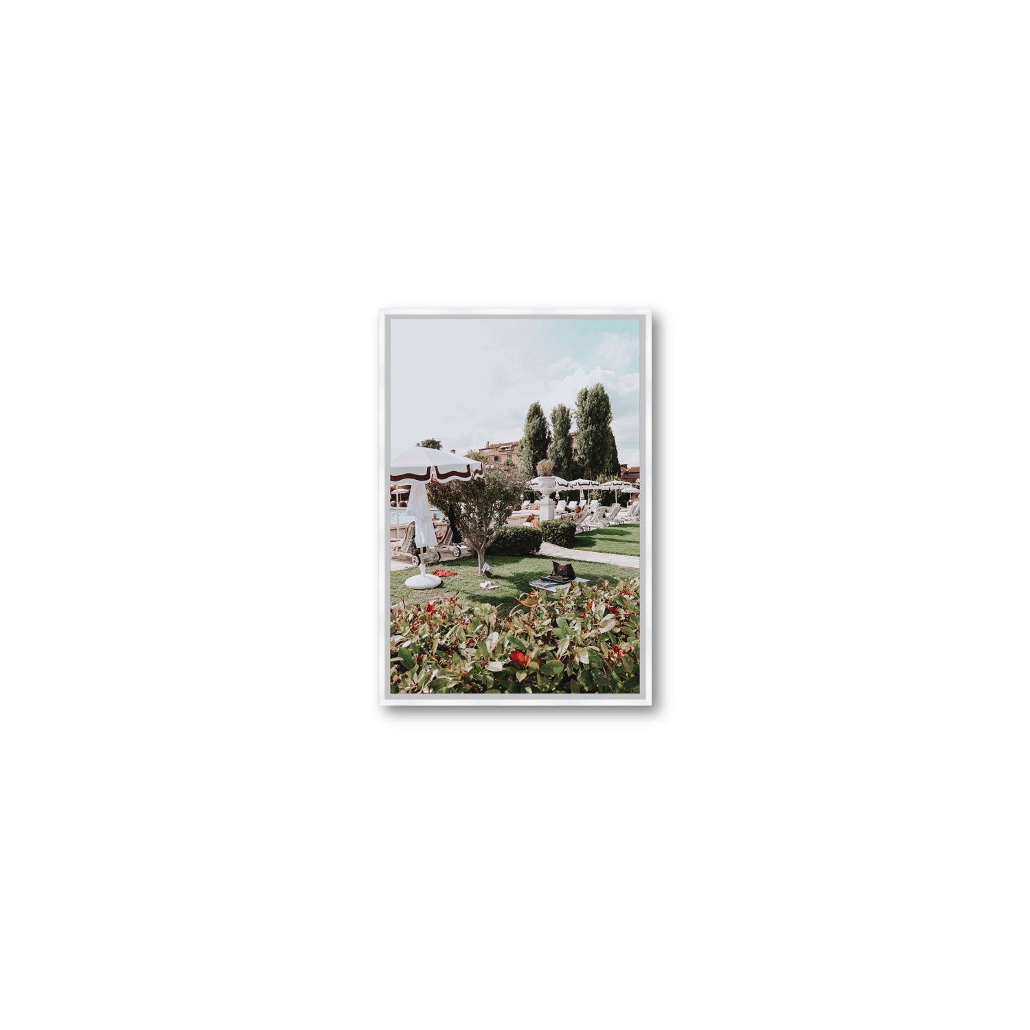 La Serenissima Venice Italian wall art Small fine art canvas in white float frame