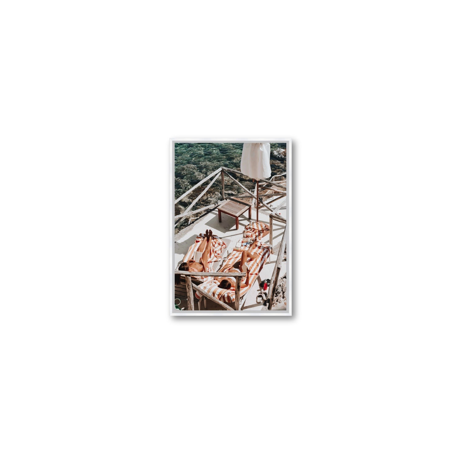 Sun Kissed fine art print, Tuscany, Italy, Small, White Float Frame, Fine Art Canvas