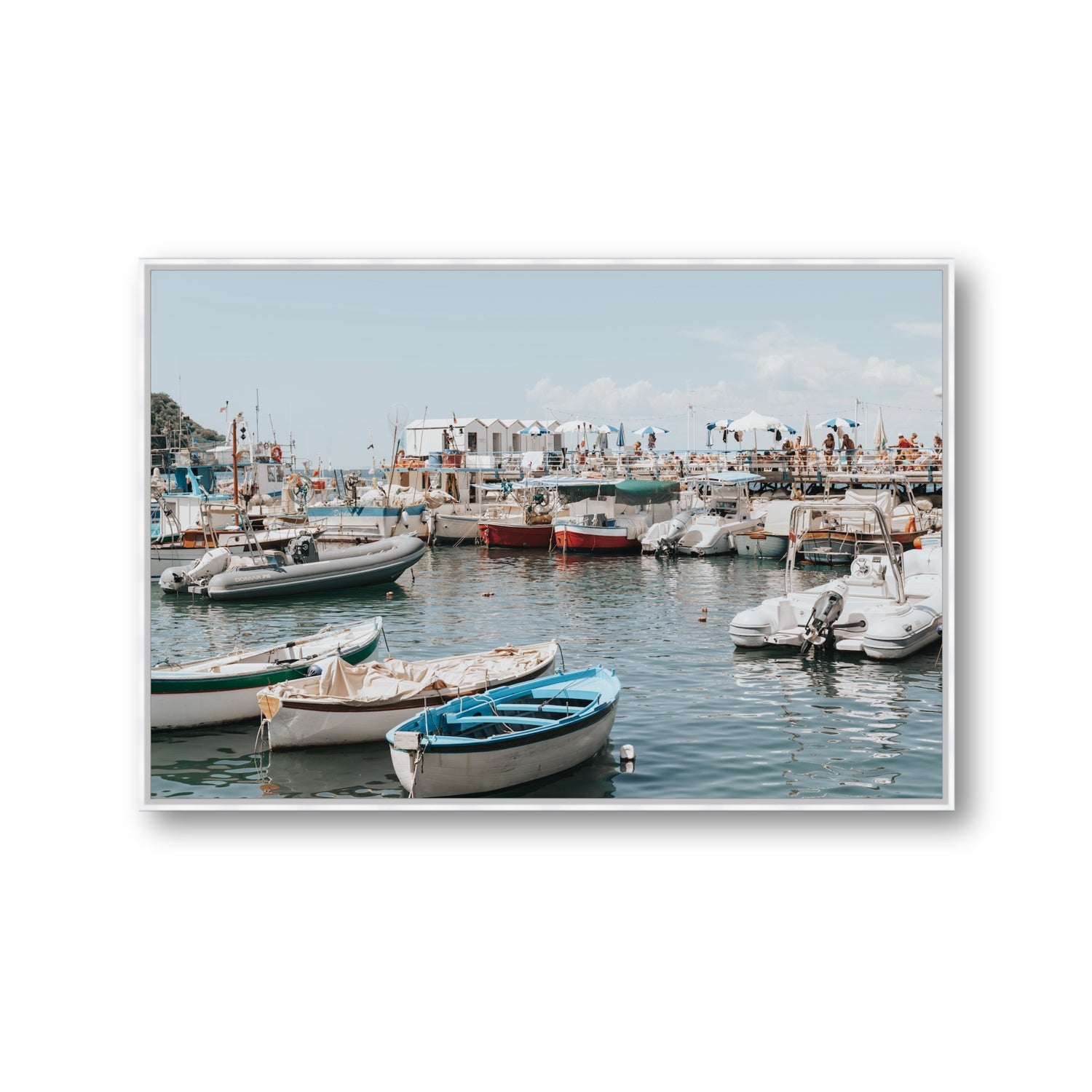 Antico Porto fine art print, Sorrento, Italy, Gallery, White Float Frame, Fine Art Canvas