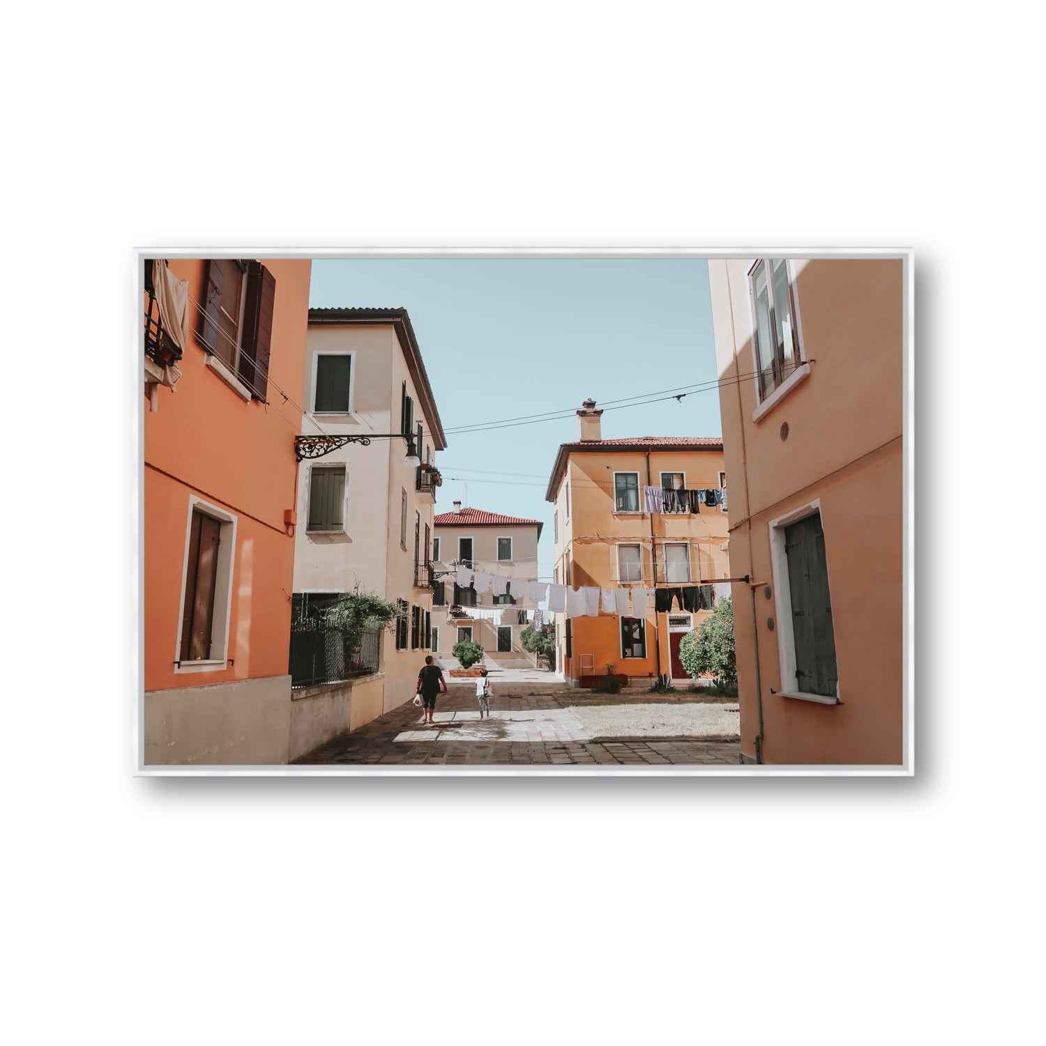 Giorgia Boscolo Venice Italian wall art Gallery fine art canvas in white float frame