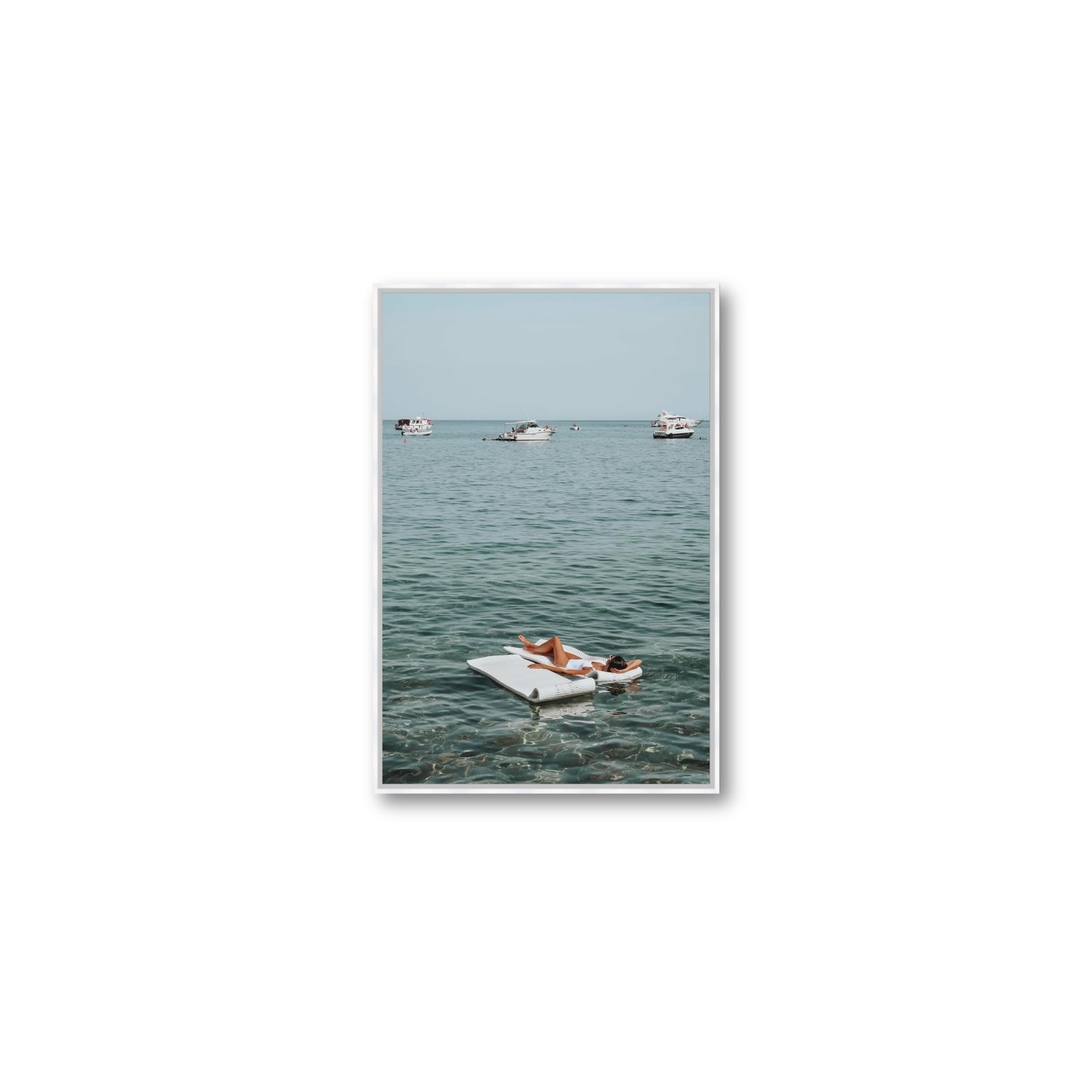 Style Queen fine art print, Tuscany, Italy, Medium, White Float Frame, Fine Art Canvas