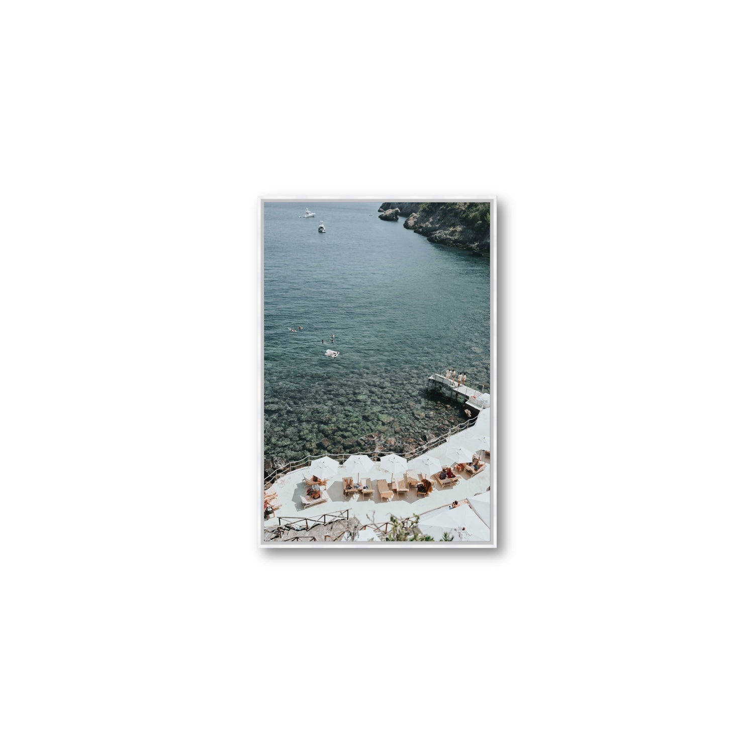 Until The Sun Goes Down Tuscany Italian decor wall art Medium fine art canvas in white float frame