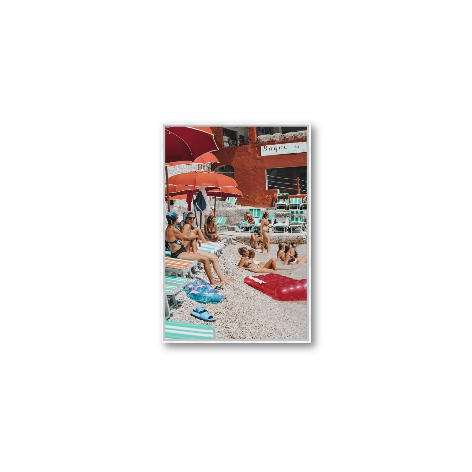 La Dolce Vita fine art print, Capri, Italy, Medium, White Float Frame, Fine Art Canvas