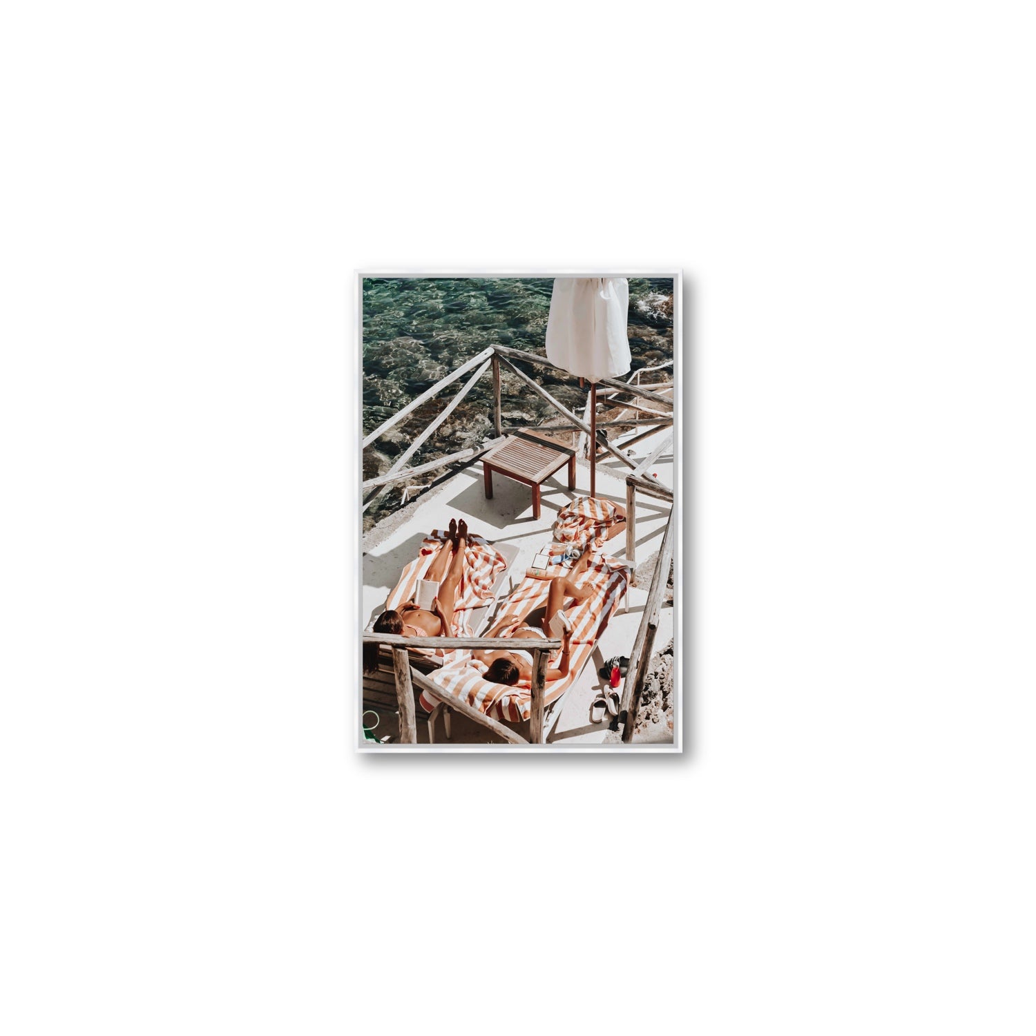 Sun Kissed fine art print, Tuscany, Italy, Medium, White Float Frame, Fine Art Canvas