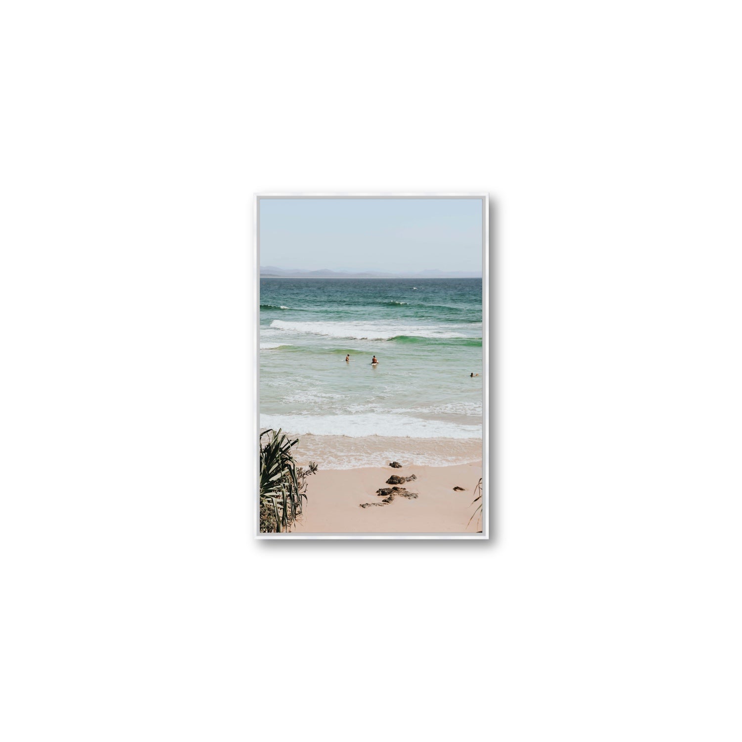 Lets Go Trippin' fine art print, Byron Bay, Australia, Medium, White Float Frame, Fine Art Canvas