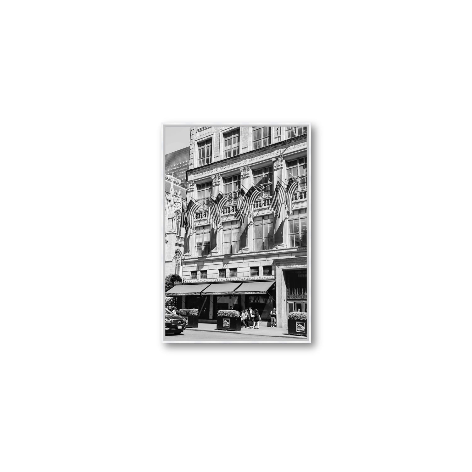 Luxury On Fifth fine art print, New York, United States, Medium, White Float Frame, Fine Art Canvas