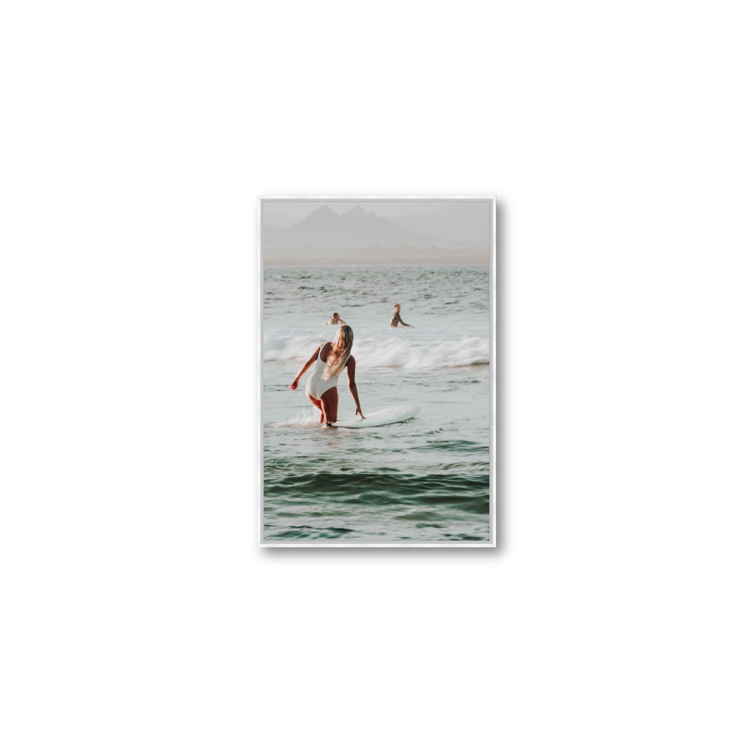 Blondie fine art print, Byron Bay, Australia, Medium, White Float Frame, Fine Art Canvas