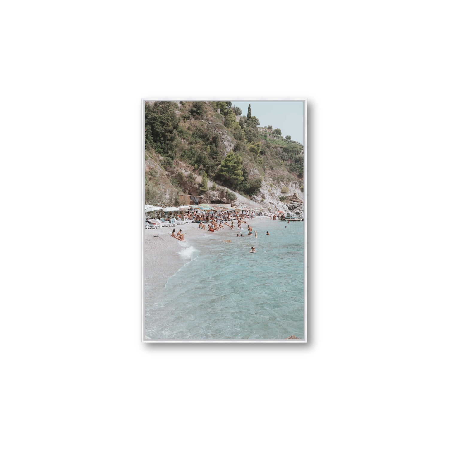Mediterranean Magic fine art print, Amalfi, Italy, Large, White Float Frame, Fine Art Canvas