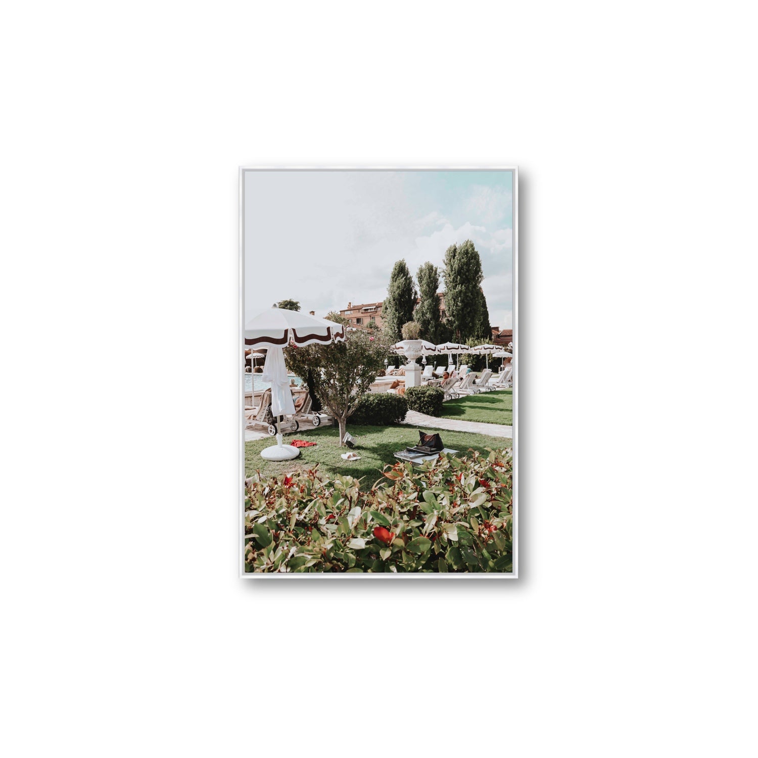 La Serenissima Venice Italian wall art Large fine art canvas in white float frame