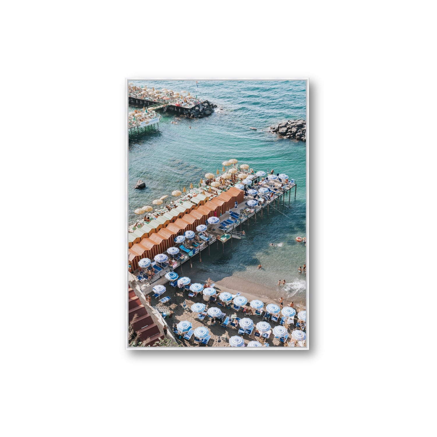Ocean Fantasy fine art print, Sorrento, Italy, Extra Large, White Float Frame, Fine Art Canvas
