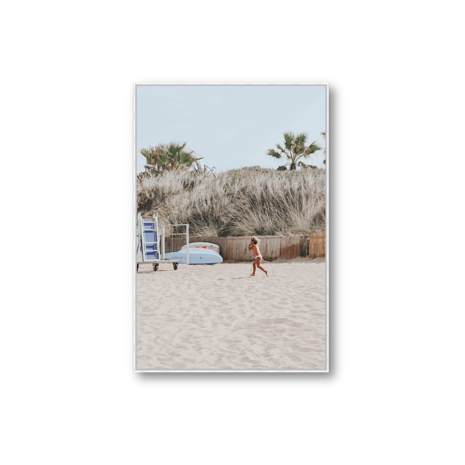 Little Explorer fine art print, Puglia, Italy, Extra Large, White Float Frame, Fine Art Canvas