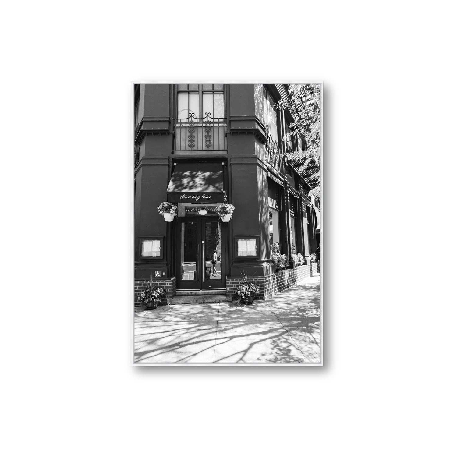 Mary's Corner fine art print, New York, United States, Extra Large, White Float Frame, Fine Art Canvas