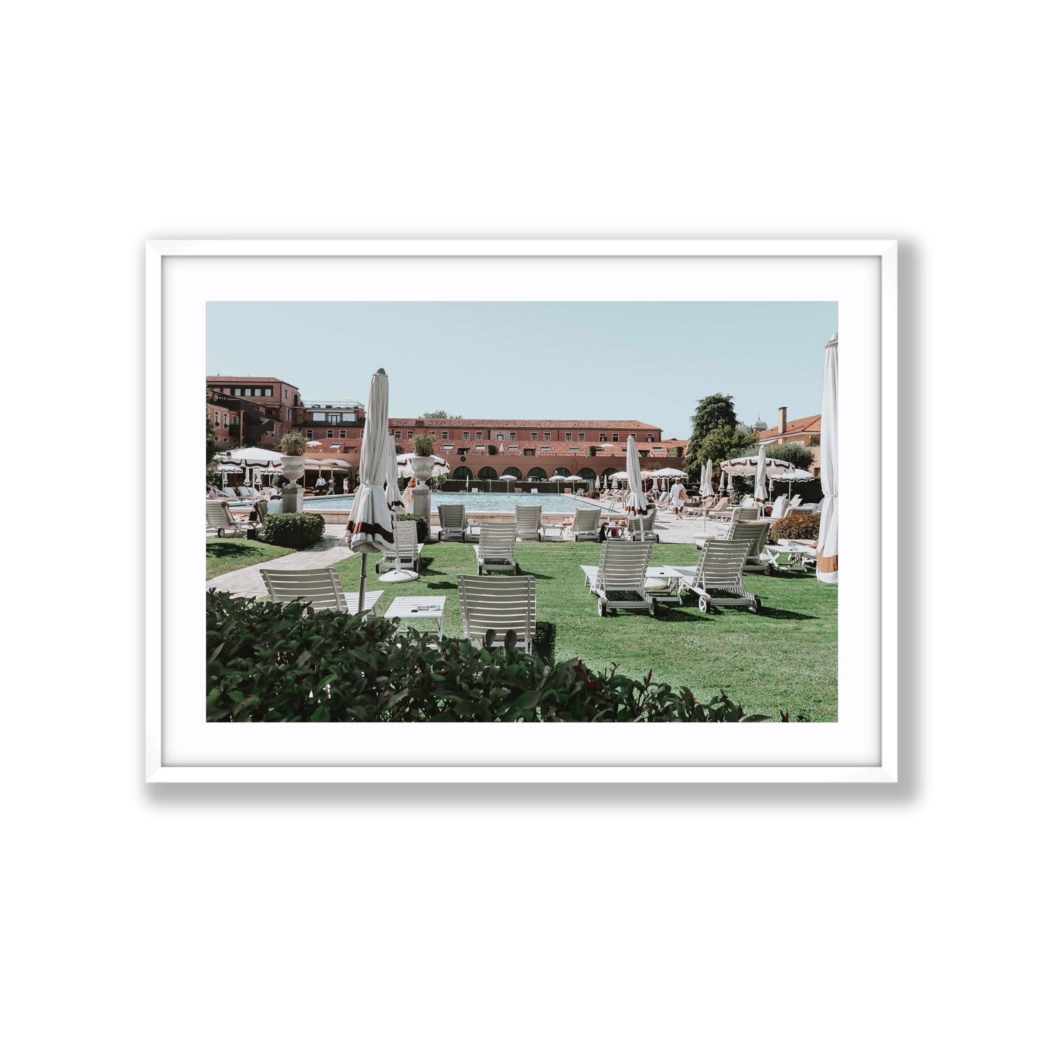 Arrigo Venice Italian wall art Extra Large fine art print in white frame with matboard