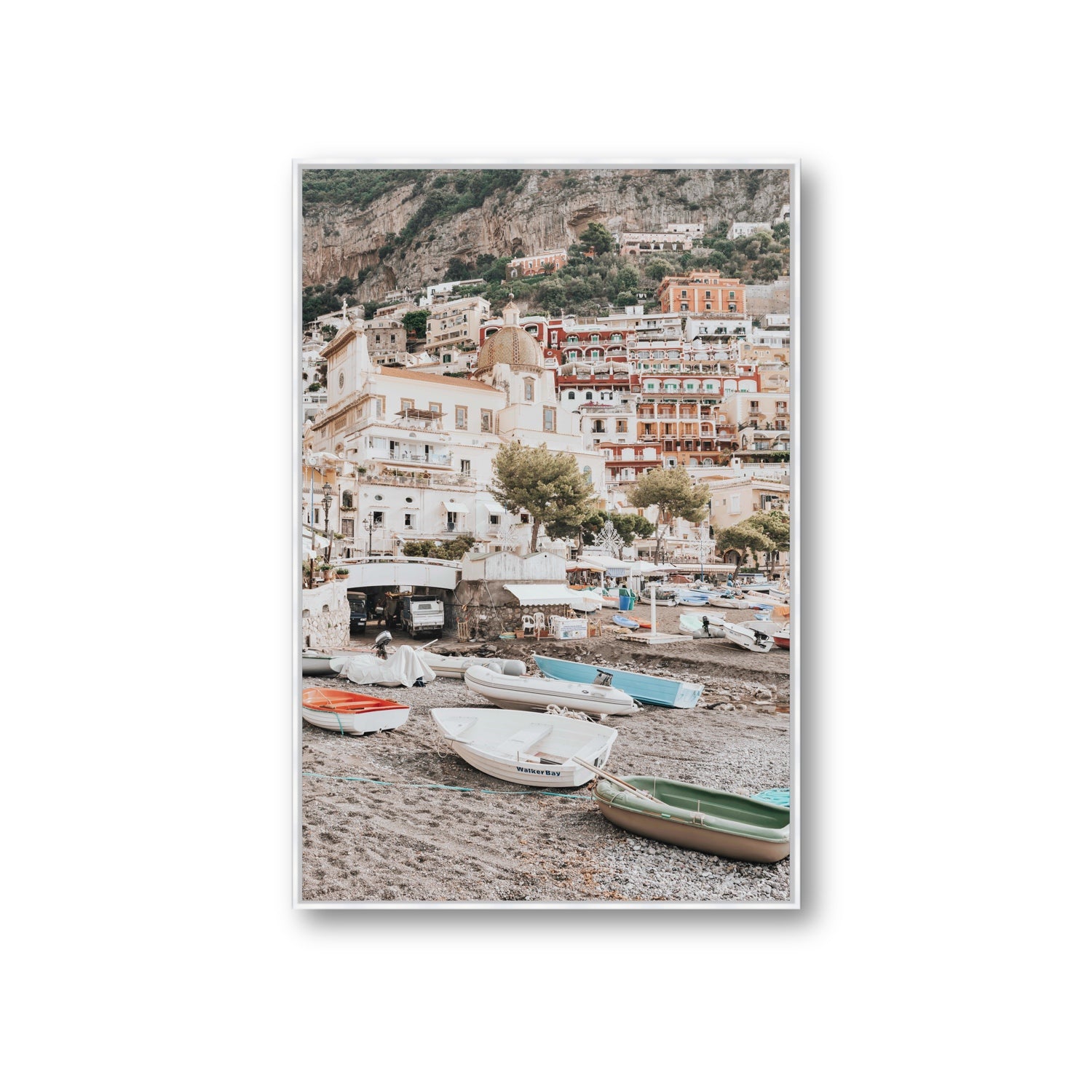 A Memory To Treasure fine art print, Positano, Italy, Giant, White Float Frame, Fine Art Canvas