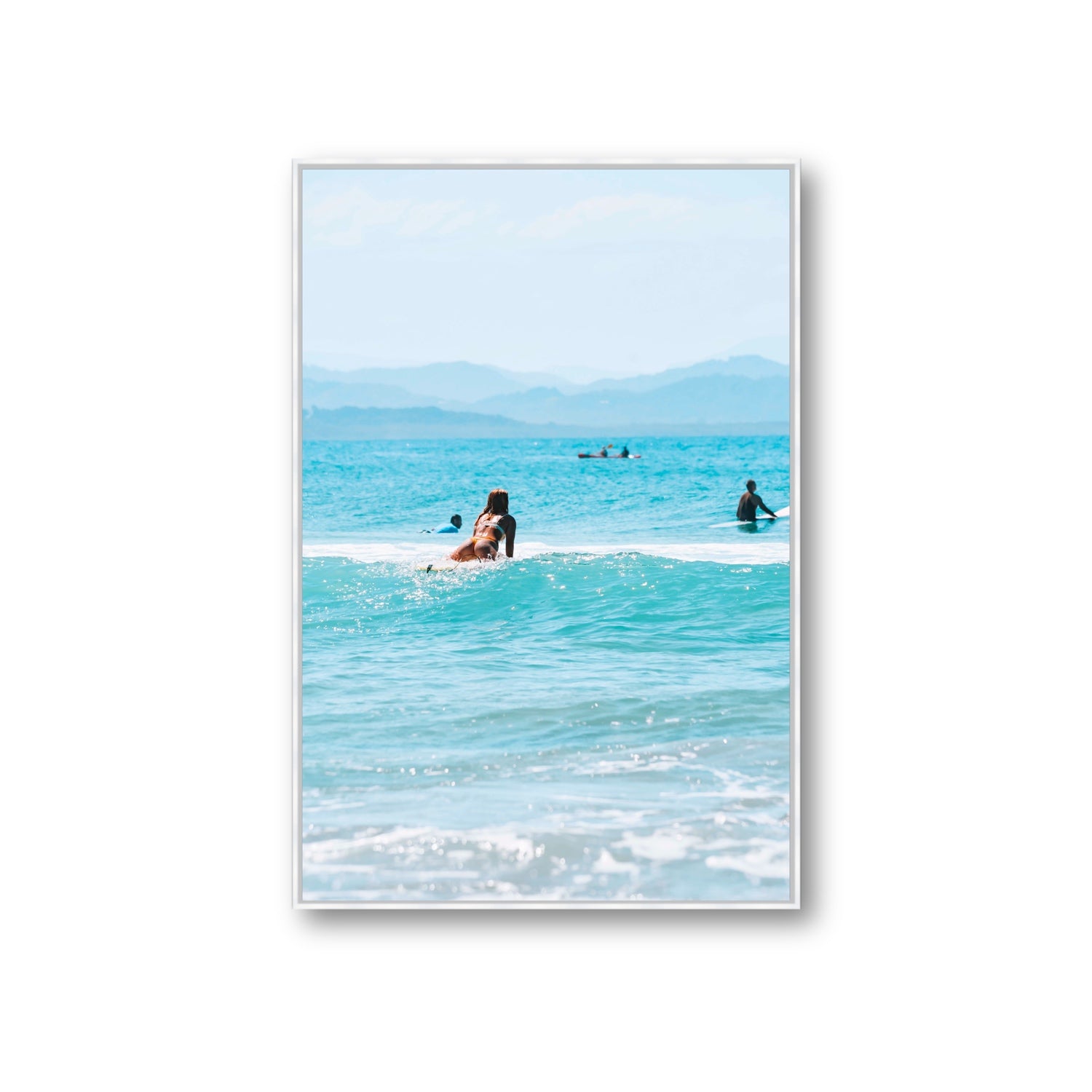Tatiana fine art print, Byron Bay, Australia, Giant, White Float Frame, Fine Art Canvas