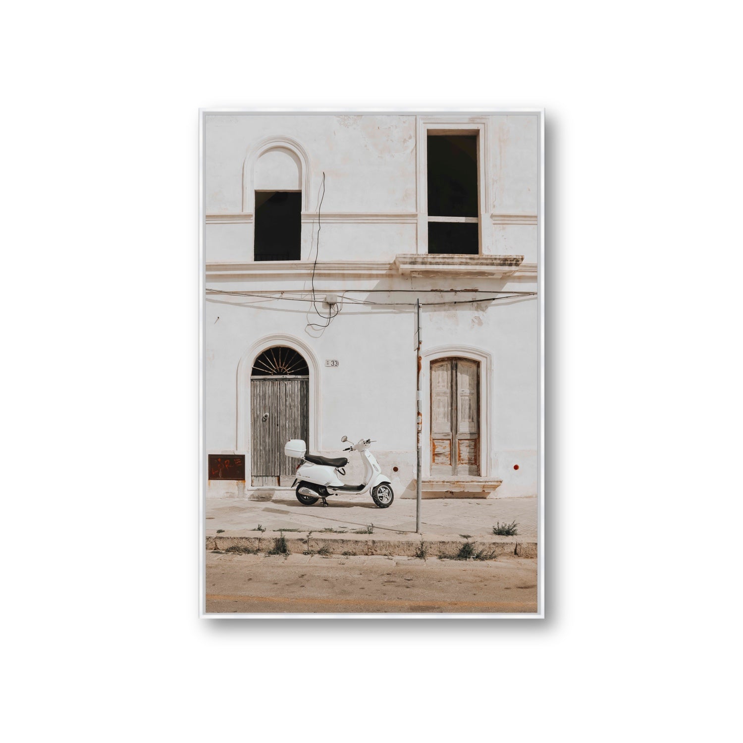 Radiant Ride fine art print, Puglia, Italy, Giant, White Float Frame, Fine Art Canvas