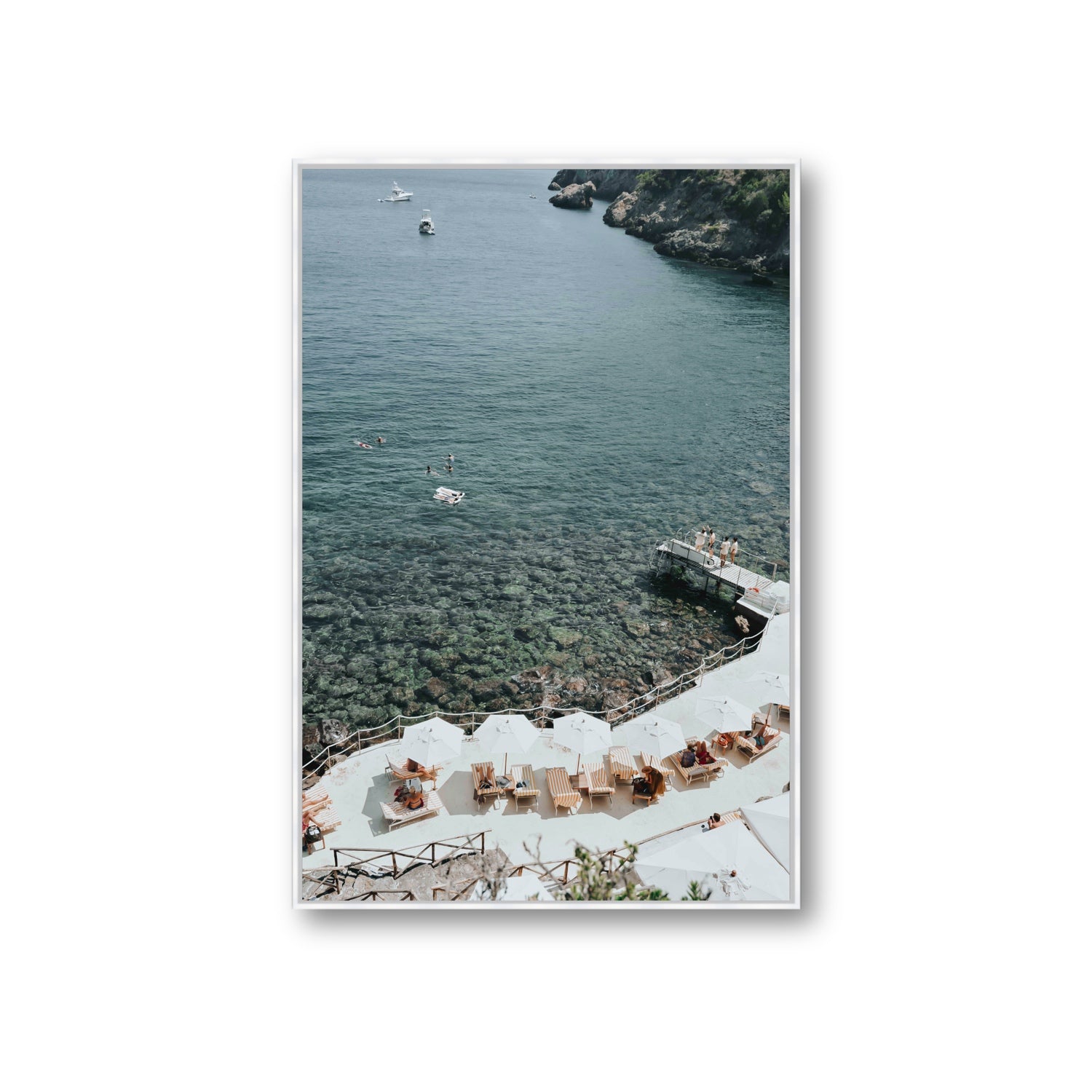 Until The Sun Goes Down Tuscany Italian decor wall art Giant fine art canvas in white float frame
