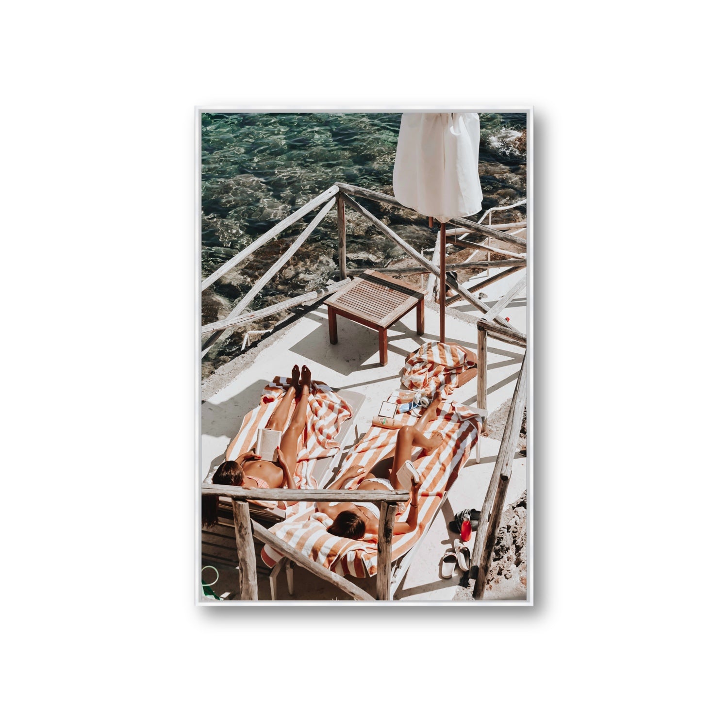 Sun Kissed fine art print, Tuscany, Italy, Giant, White Float Frame, Fine Art Canvas