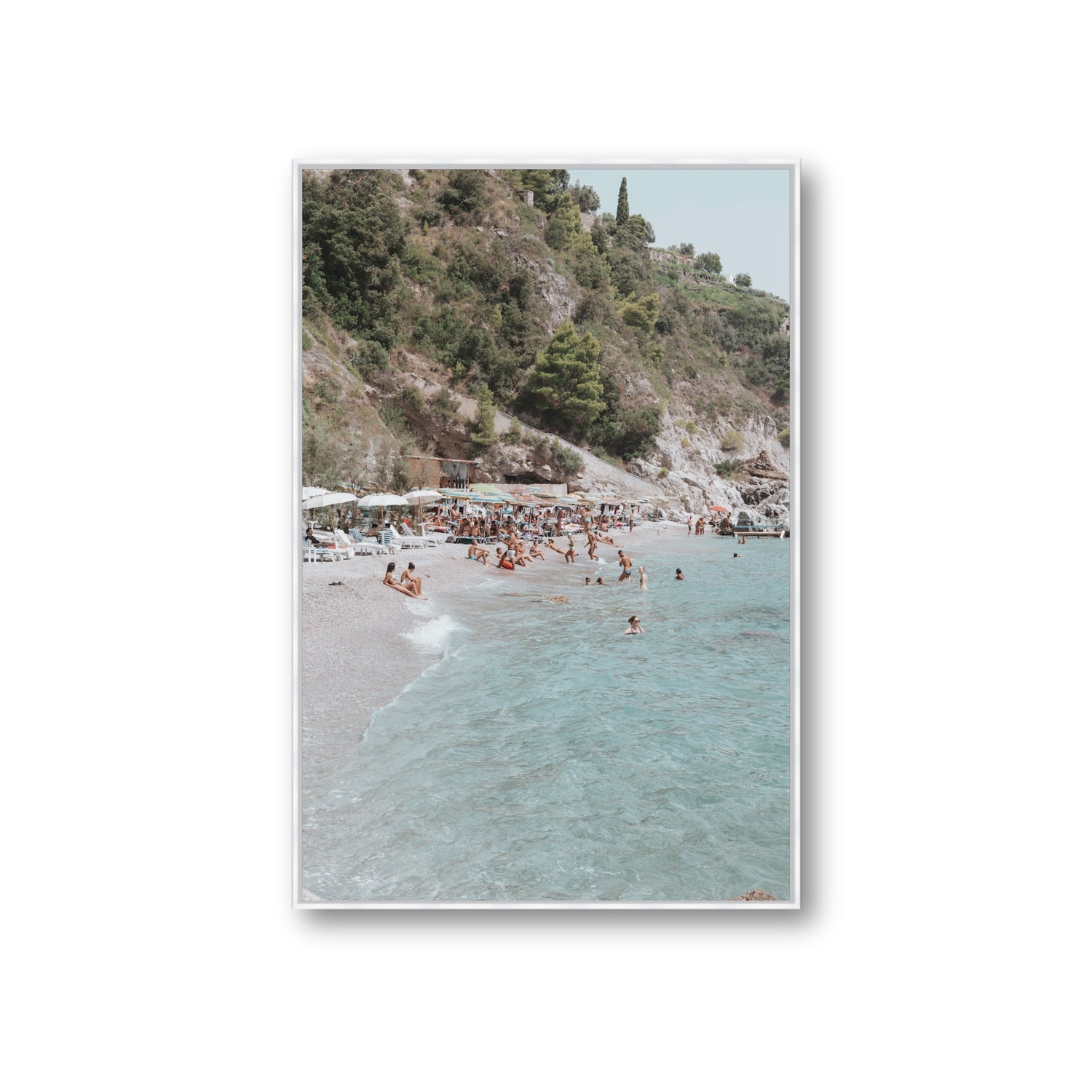 Mediterranean Magic fine art print, Amalfi, Italy, Giant, White Float Frame, Fine Art Canvas