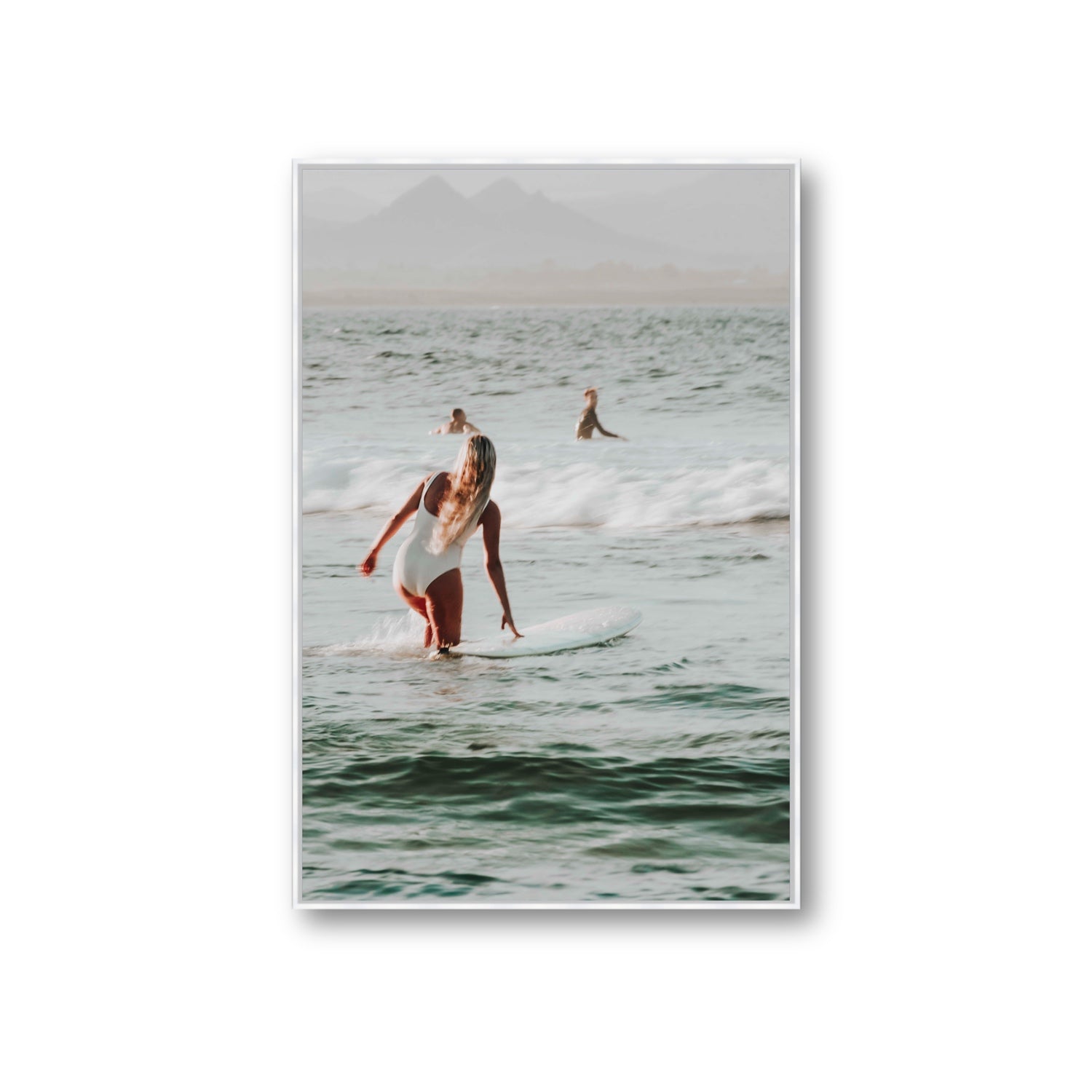Blondie fine art print, Byron Bay, Australia, Giant, White Float Frame, Fine Art Canvas