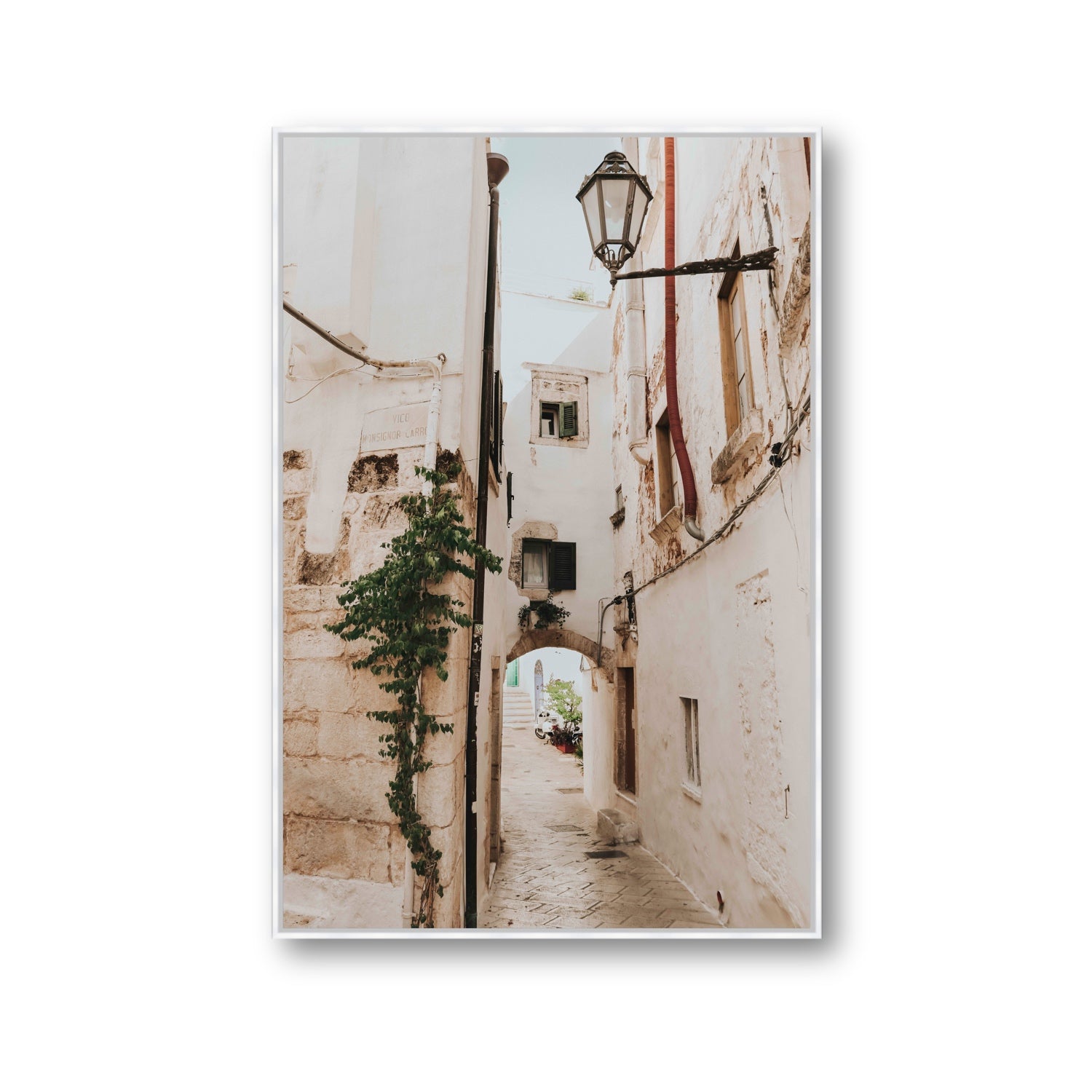 Labyrinth Lanes fine art print, Puglia, Italy, Gallery, White Float Frame, Fine Art Canvas