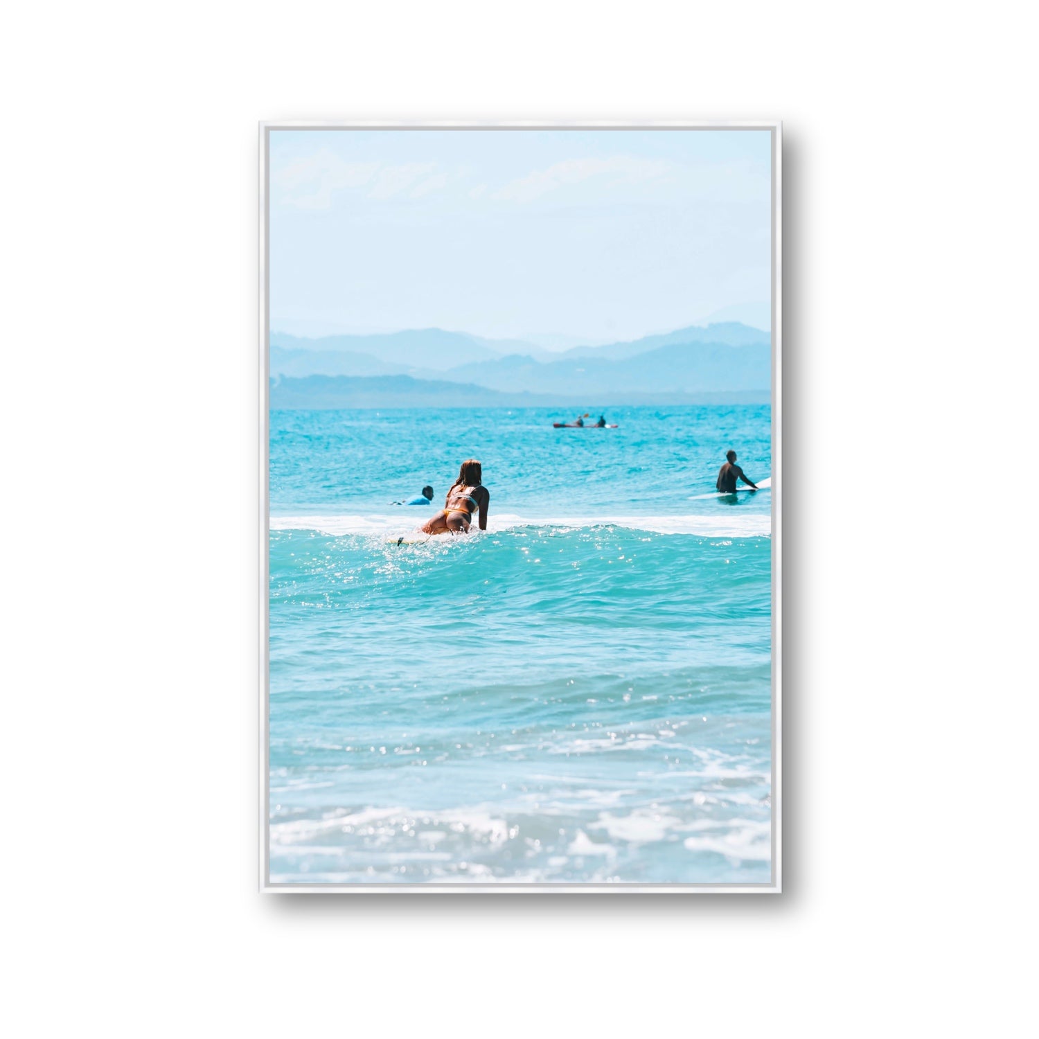Tatiana fine art print, Byron Bay, Australia, Gallery, White Float Frame, Fine Art Canvas