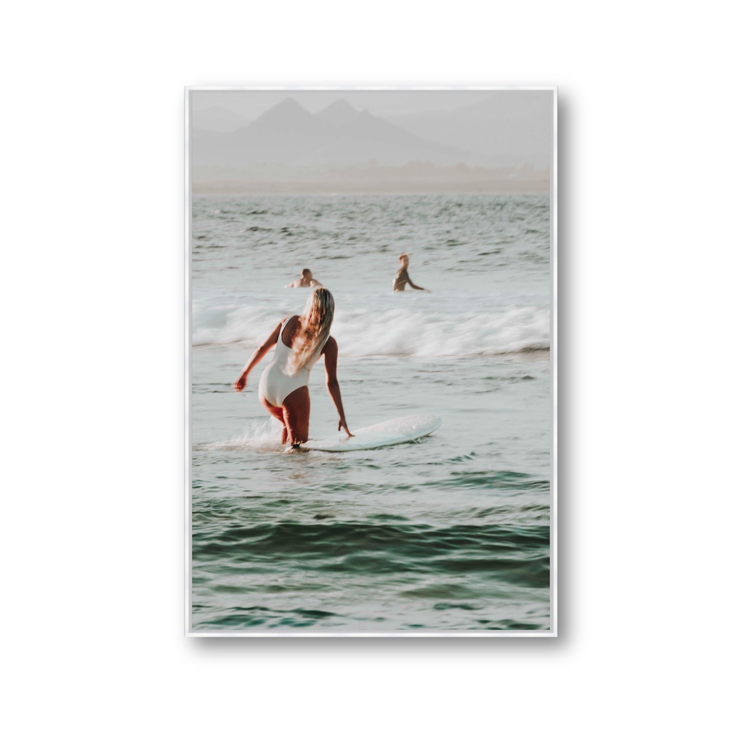 Blondie fine art print, Byron Bay, Australia, Gallery, White Float Frame, Fine Art Canvas