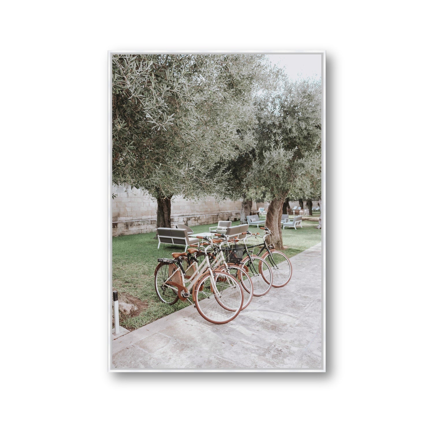 Classic Cruisers Puglia wall art Gallery fine art canvas in white float frame