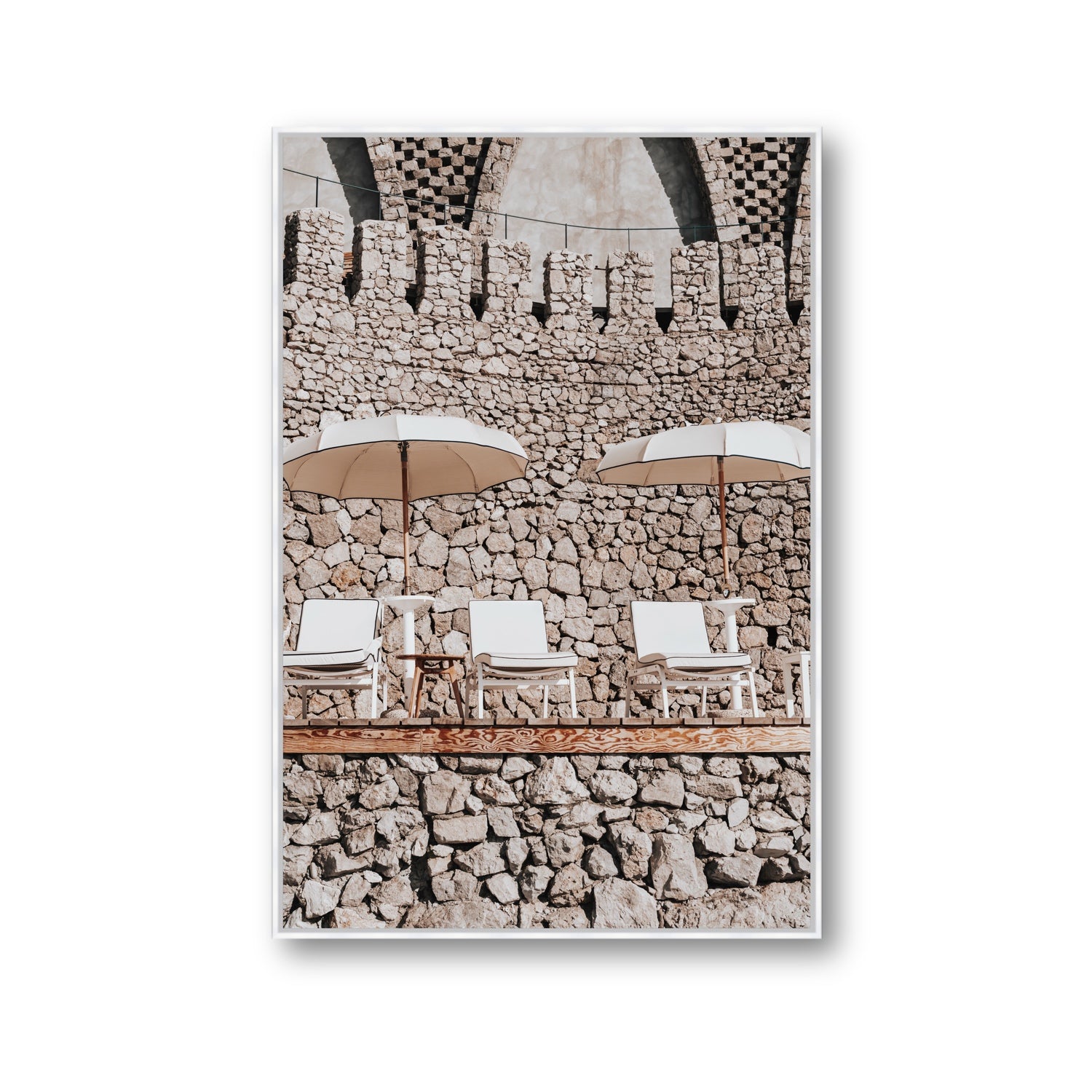 Pietra Amalfitana fine art print, Amalfi, Italy, luxury escapes artwork, Gallery, White Float Frame, Fine Art Canvas