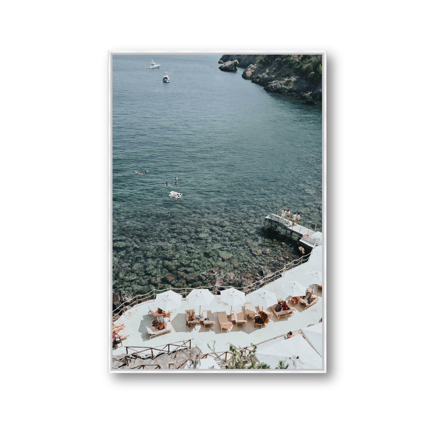 Until The Sun Goes Down Tuscany Italian decor wall art Gallery fine art canvas in white float frame