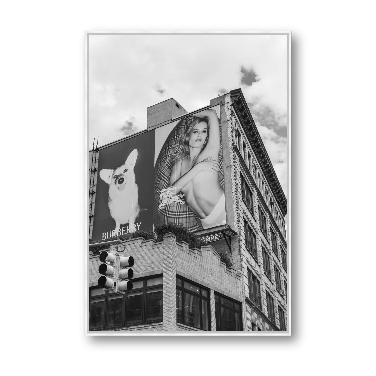 Dynamic Duo fine art print, New York, United States, Statement, White Float Frame, Fine Art Canvas