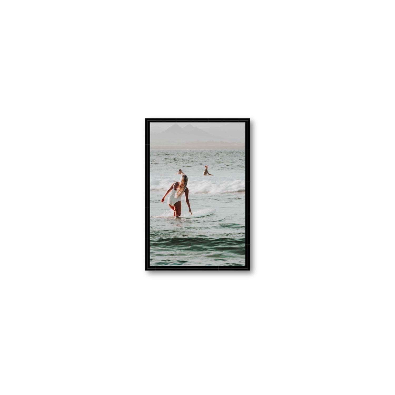 Blondie fine art print, Byron Bay, Australia, Small, Black Float Frame, Fine Art Canvas