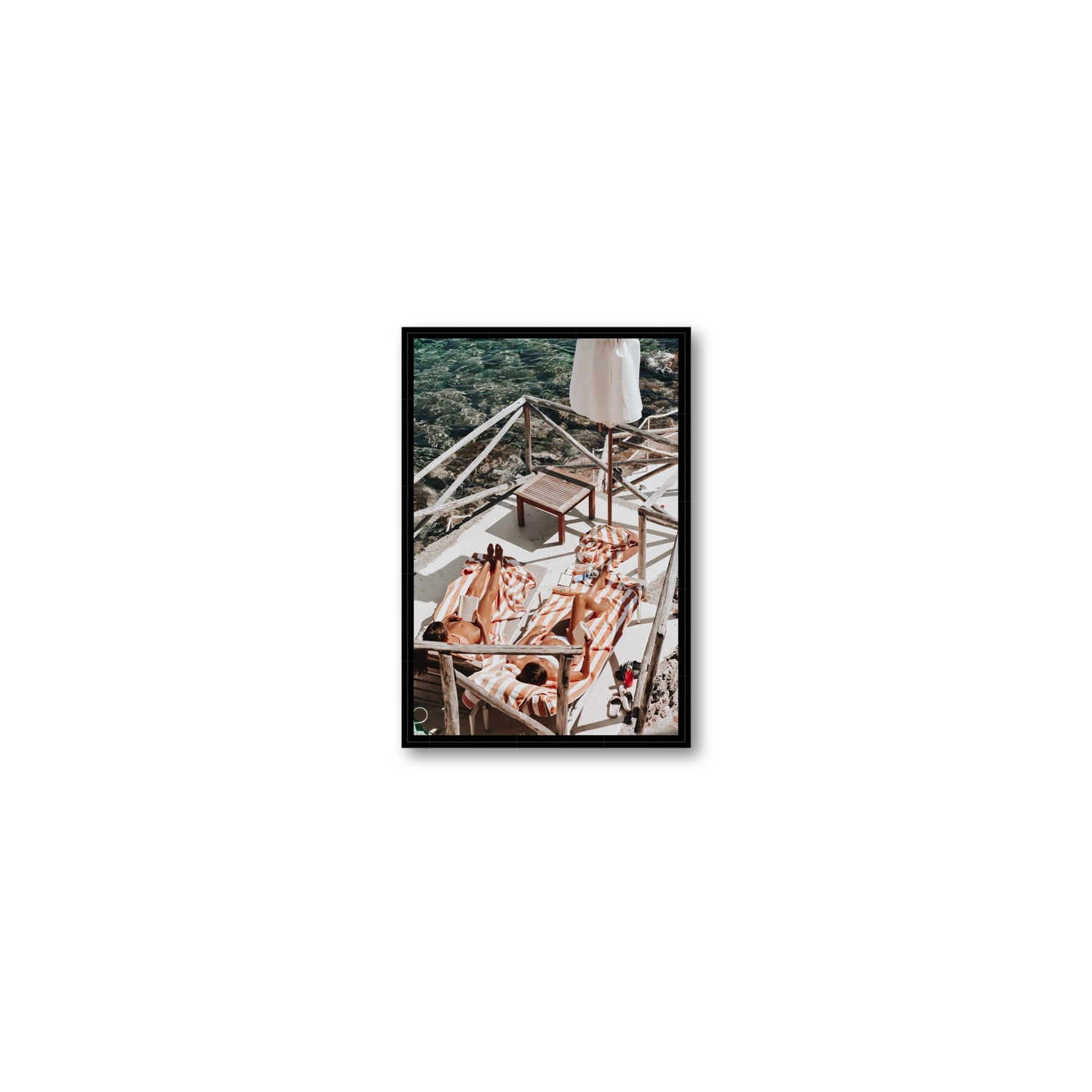 Sun Kissed fine art print, Tuscany, Italy, Small, Black Float Frame, Fine Art Canvas