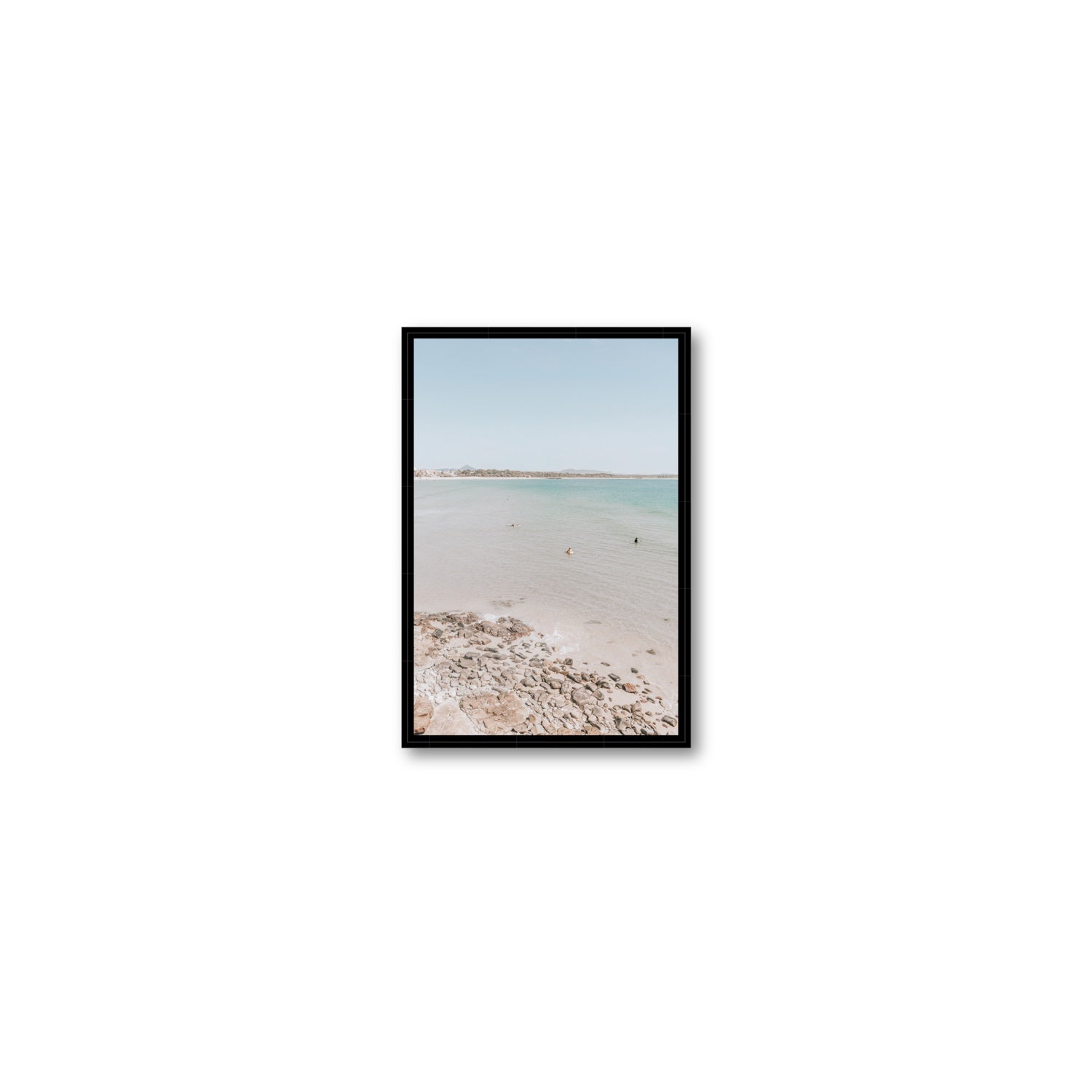 Sweet Serotonin fine art print, Noosa, Australia, coastal scenes artwork, Small, Black Float Frame, Fine Art Canvas