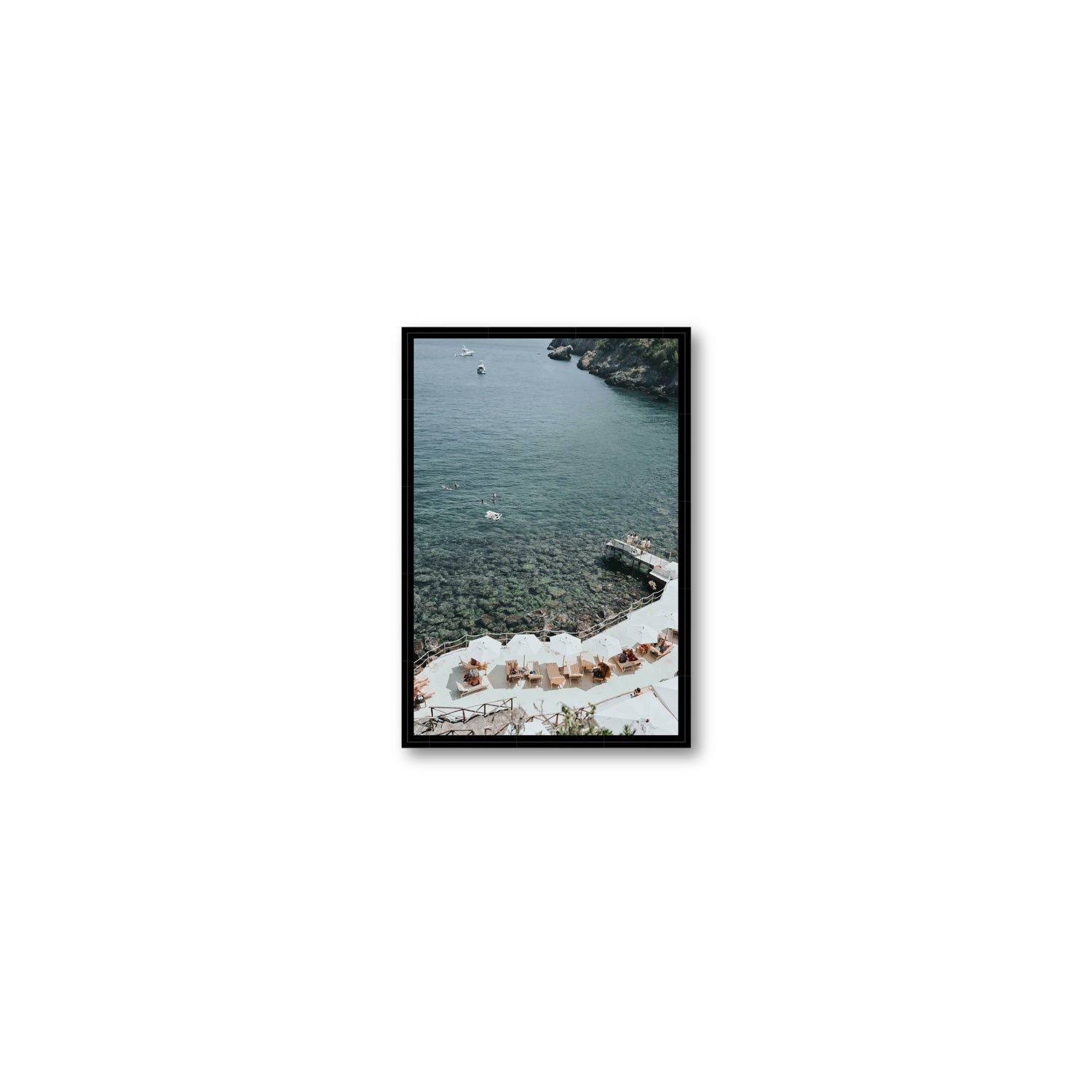 Until The Sun Goes Down Tuscany Italian decor wall art Small fine art canvas in black float frame