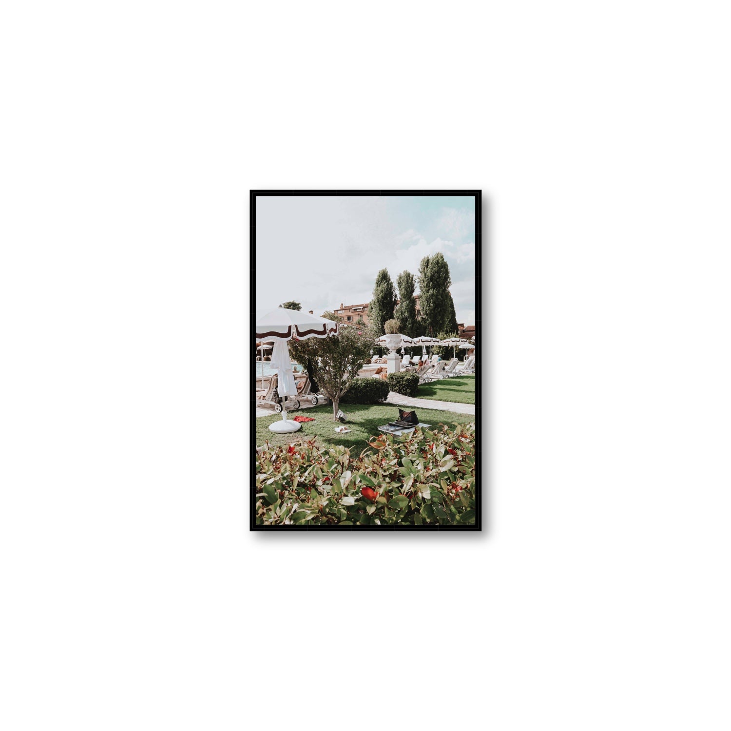 La Serenissima Venice Italian wall art Medium fine art canvas in black float frame