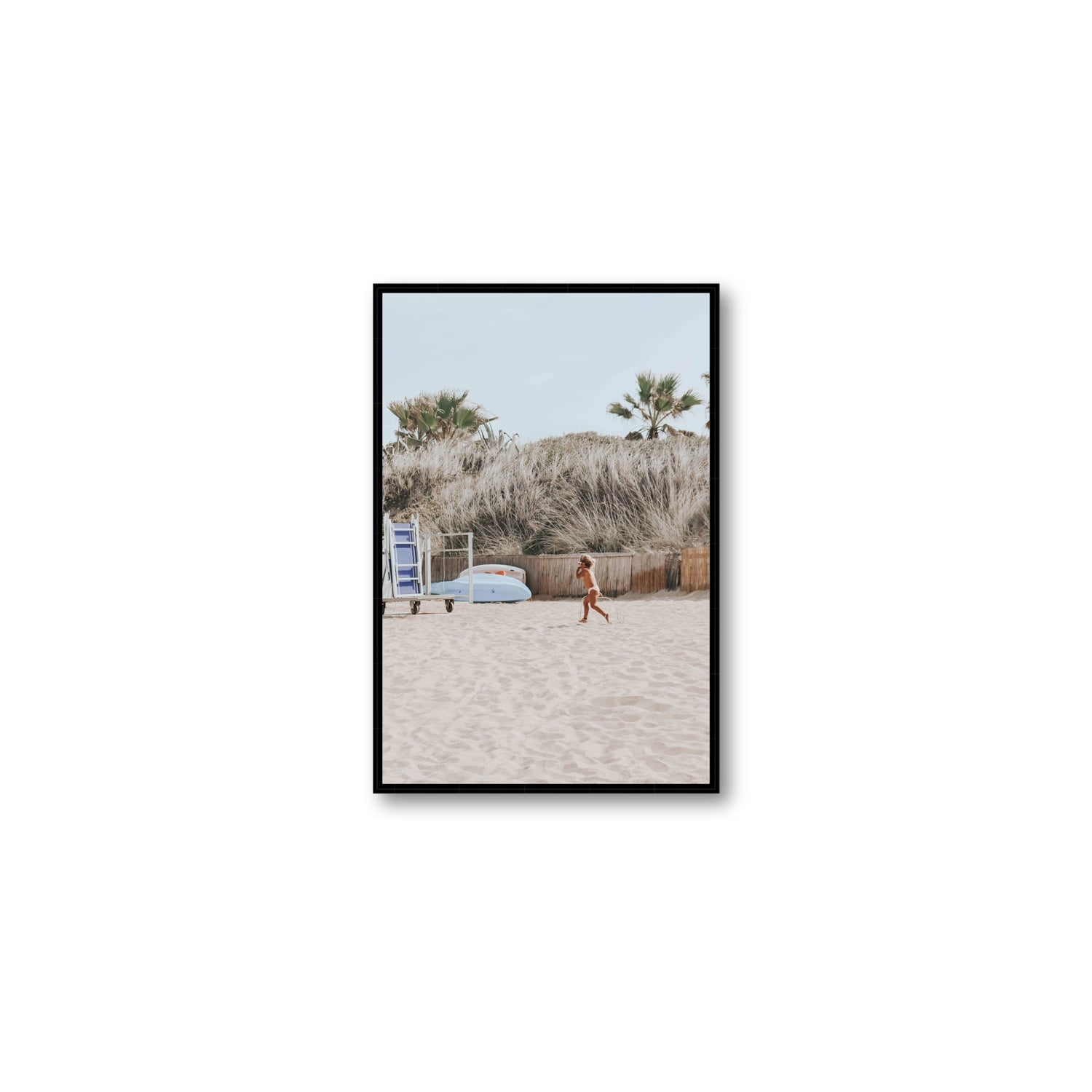 Little Explorer fine art print, Puglia, Italy, Medium, Black Float Frame, Fine Art Canvas