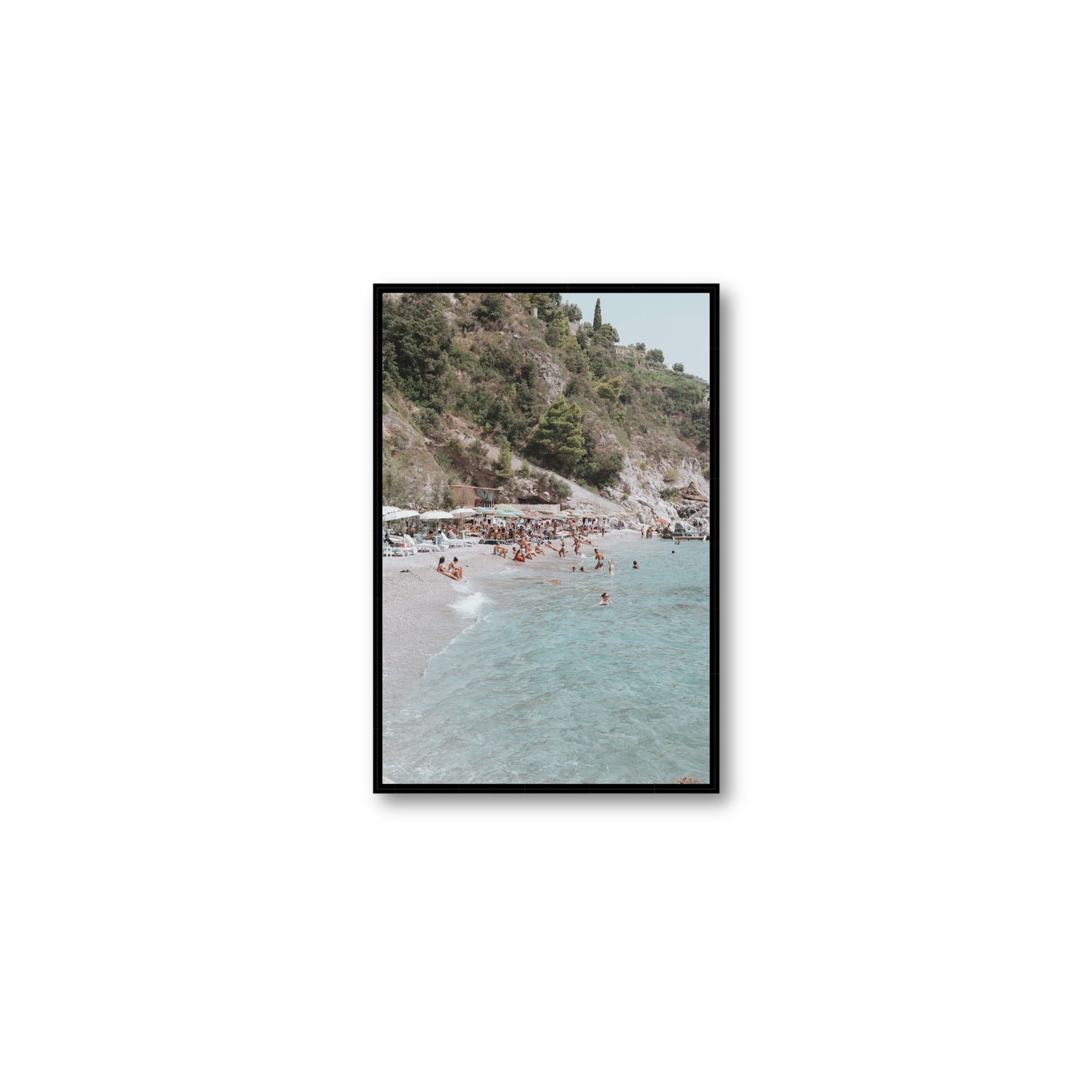 Mediterranean Magic fine art print, Amalfi, Italy, Medium, Black Float Frame, Fine Art Canvas