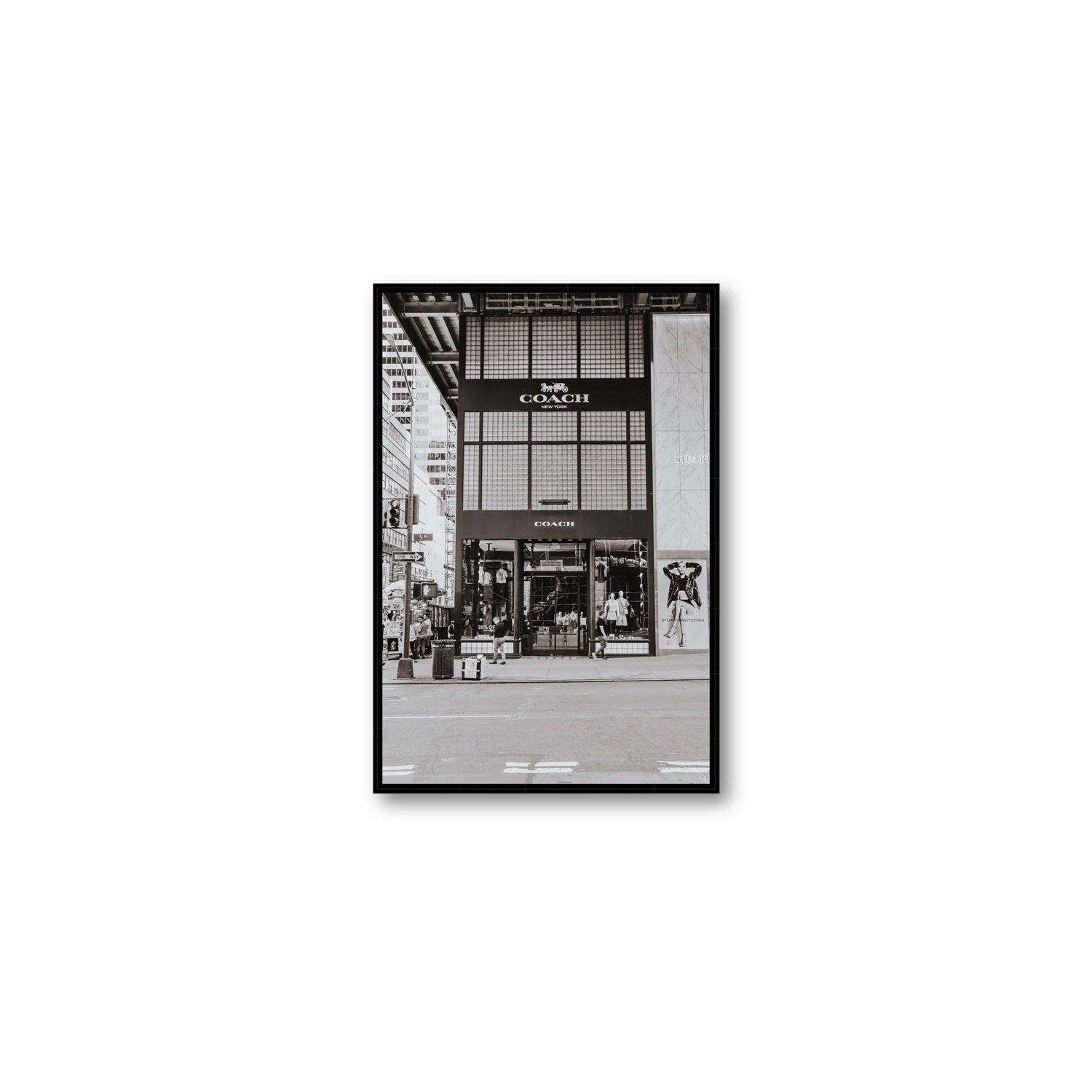 Coach Uptown fine art print, New York, United States, Medium, Black Float Frame, Fine Art Canvas