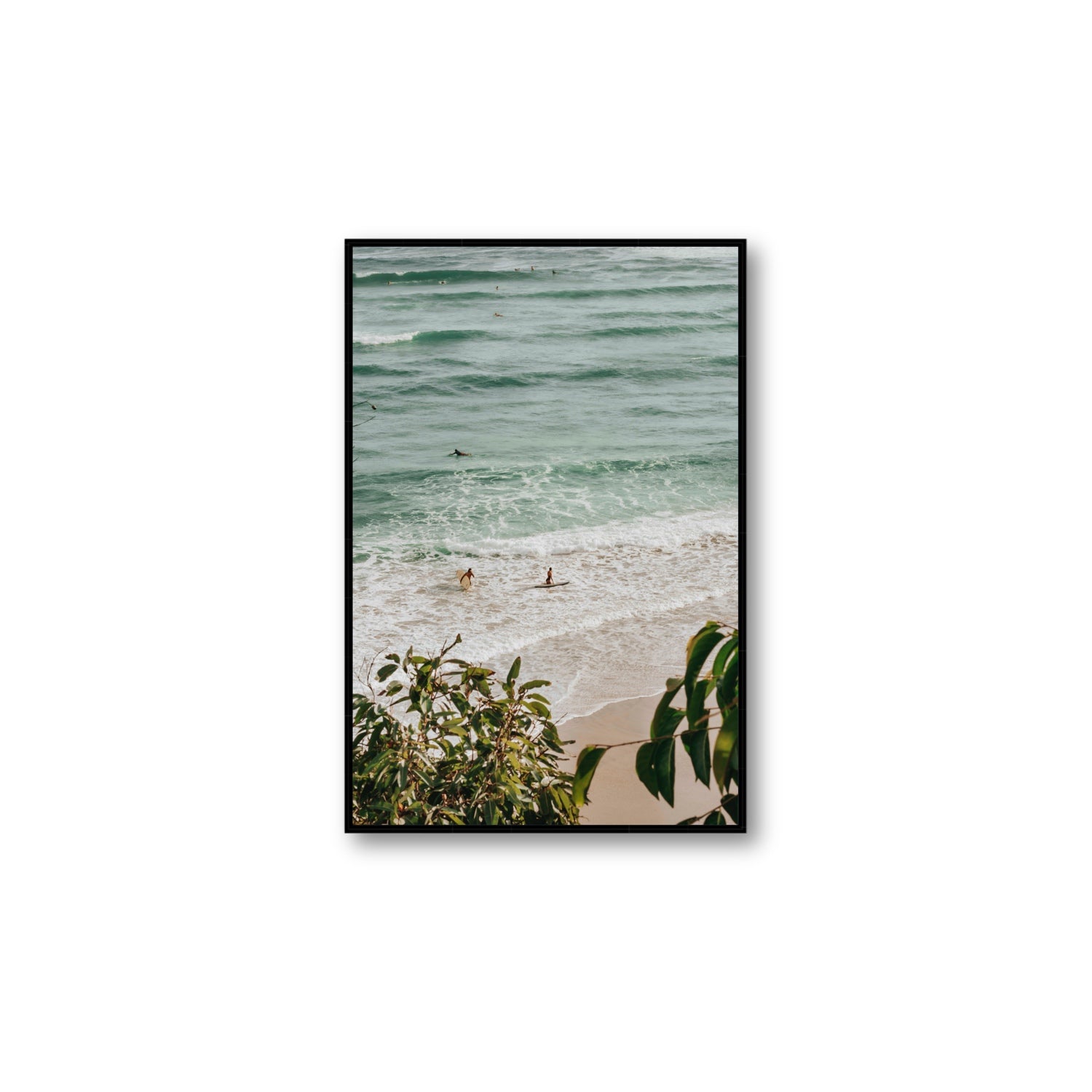 Private Paradise fine art print, Byron Bay, Australia, Large, Black Float Frame, Fine Art Canvas