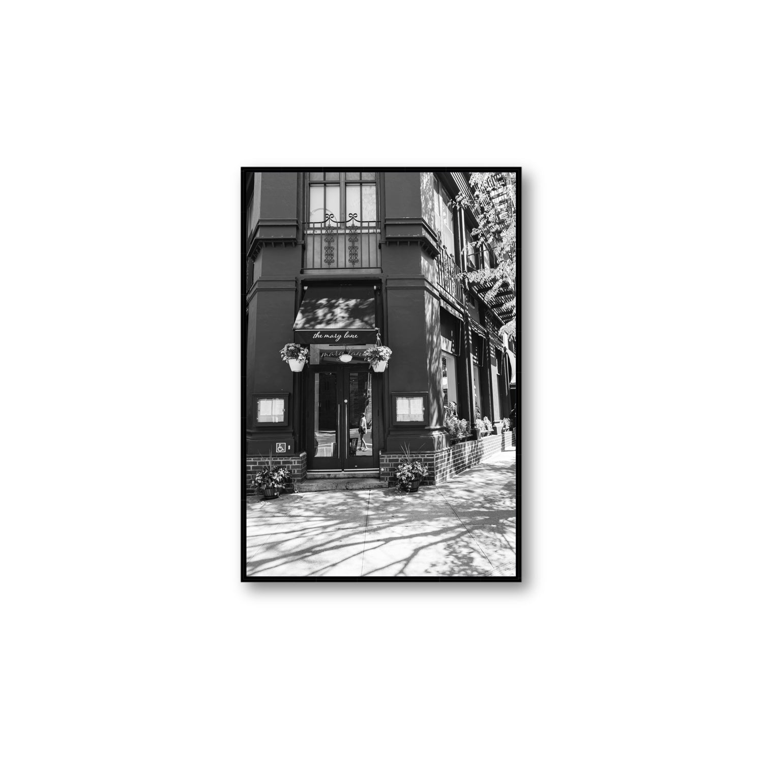 Mary's Corner fine art print, New York, United States, Large, Black Float Frame, Fine Art Canvas