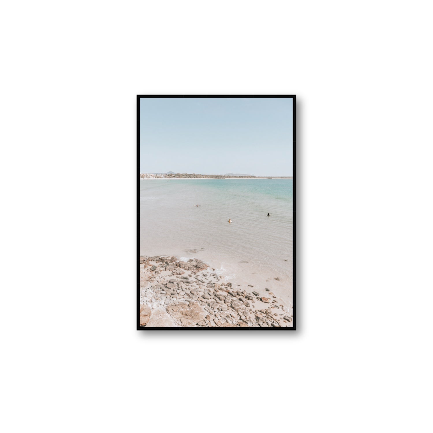 Sweet Serotonin fine art print, Noosa, Australia, coastal scenes artwork, Large, Black Float Frame, Fine Art Canvas
