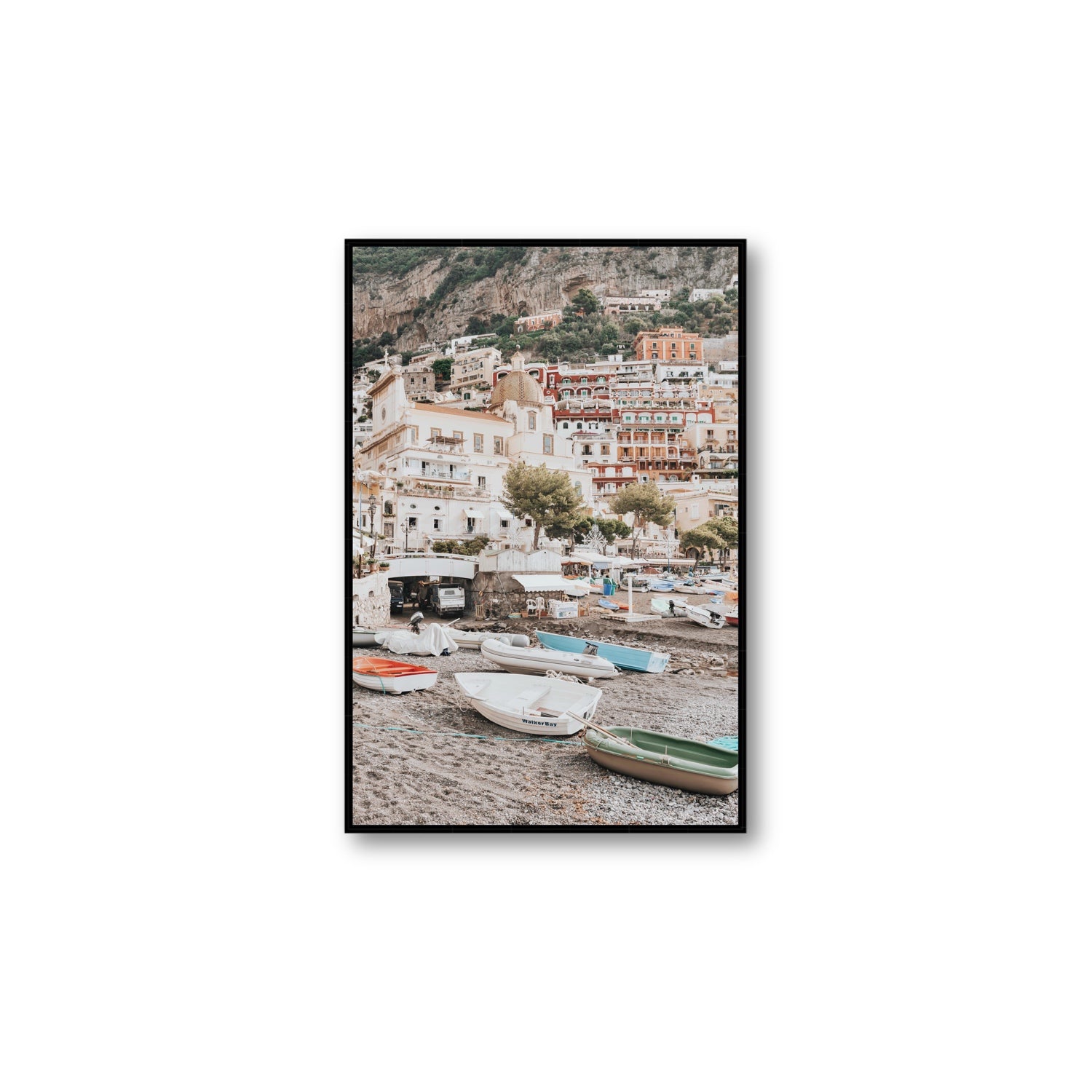 A Memory To Treasure fine art print, Positano, Italy, Large, Black Float Frame, Fine Art Canvas