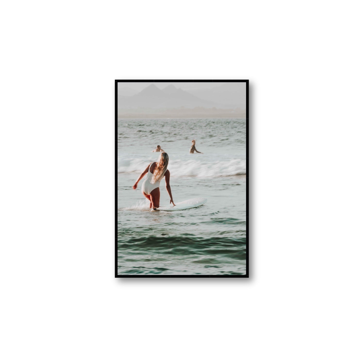 Blondie fine art print, Byron Bay, Australia, Large, Black Float Frame, Fine Art Canvas