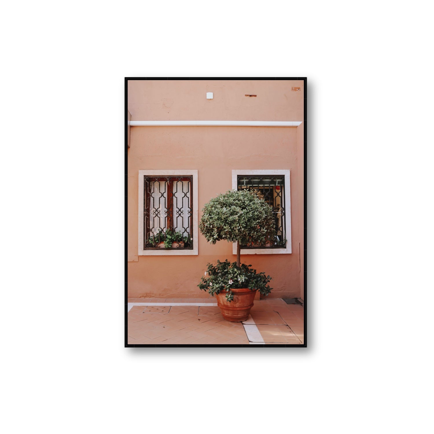 Semplicemente Bello Venice Italian wall art Extra Large fine art canvas in black float frame
